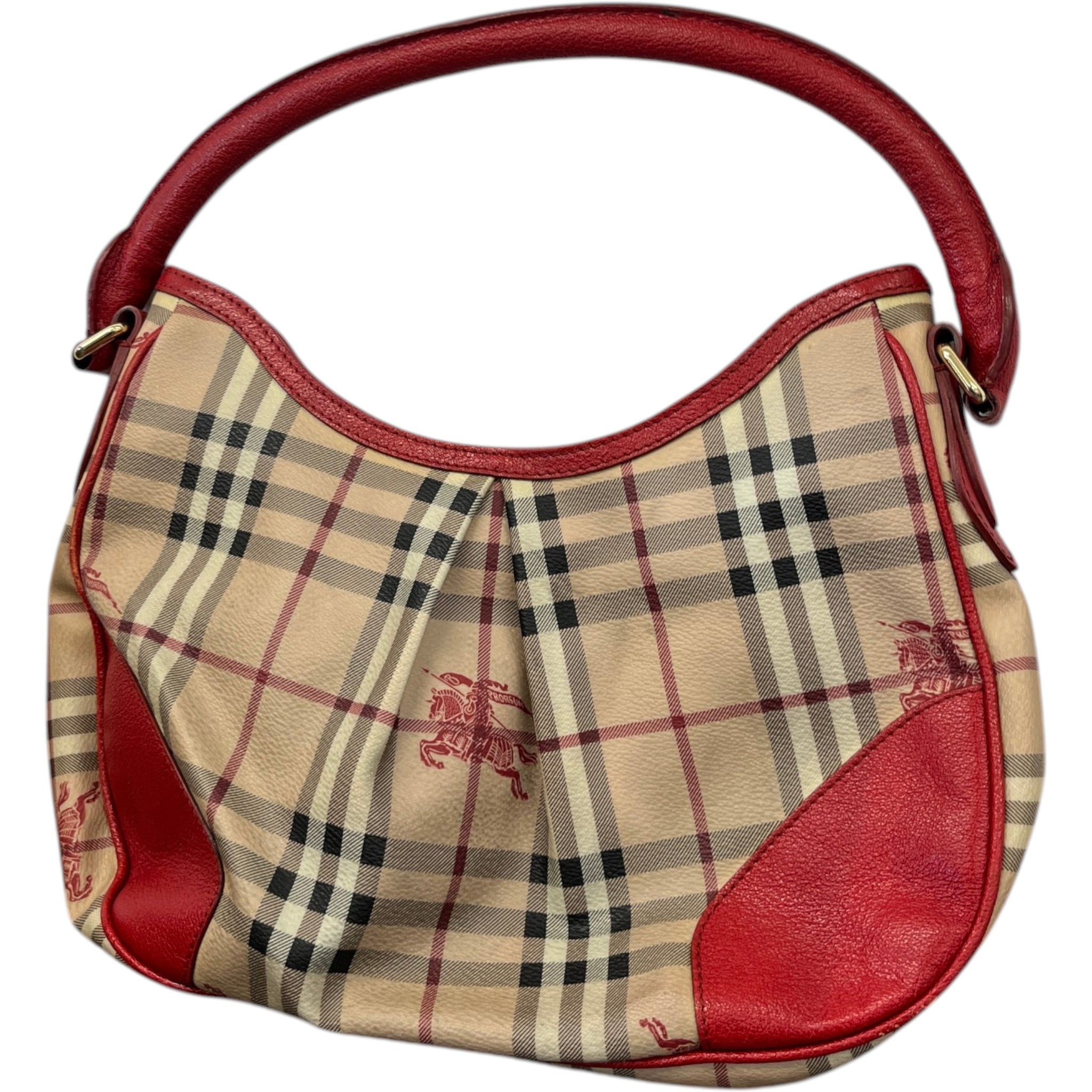 Women's Haymarket Check Hernville Hobo Bag Beige