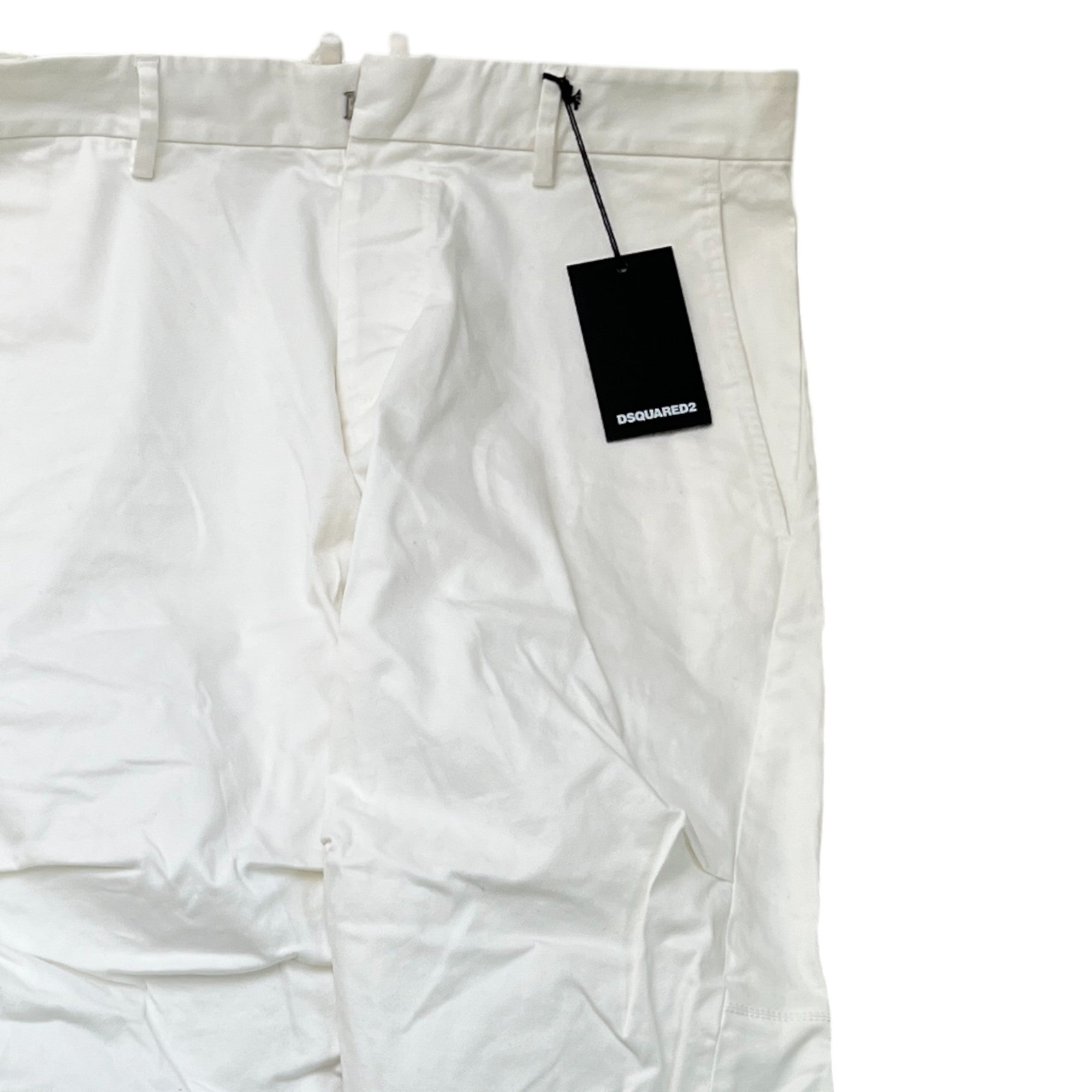 Men's Plaque Logo Trousers White Size IT 48 / UK 32