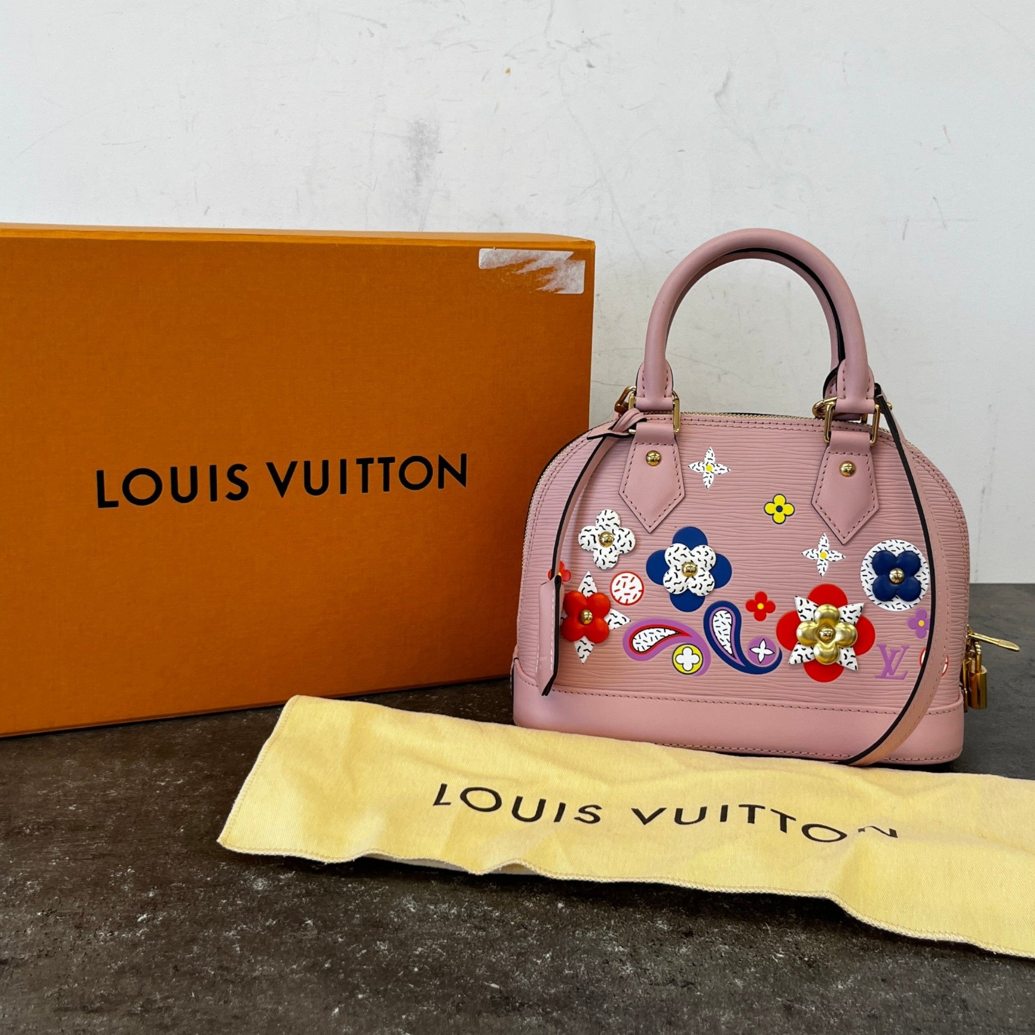 Women's Epi Alma Bb Blooming Flowers Bag Pink