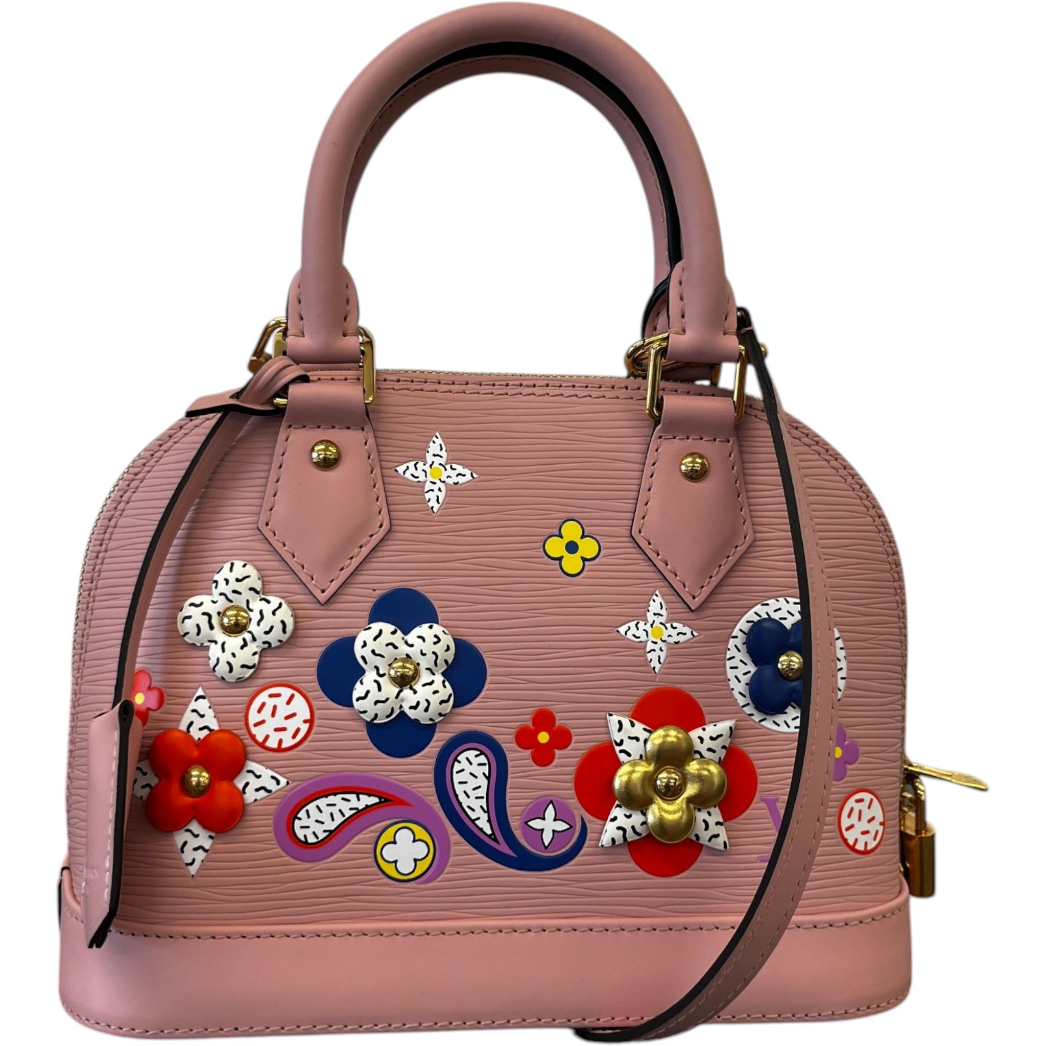 Women's Epi Alma Bb Blooming Flowers Bag Pink