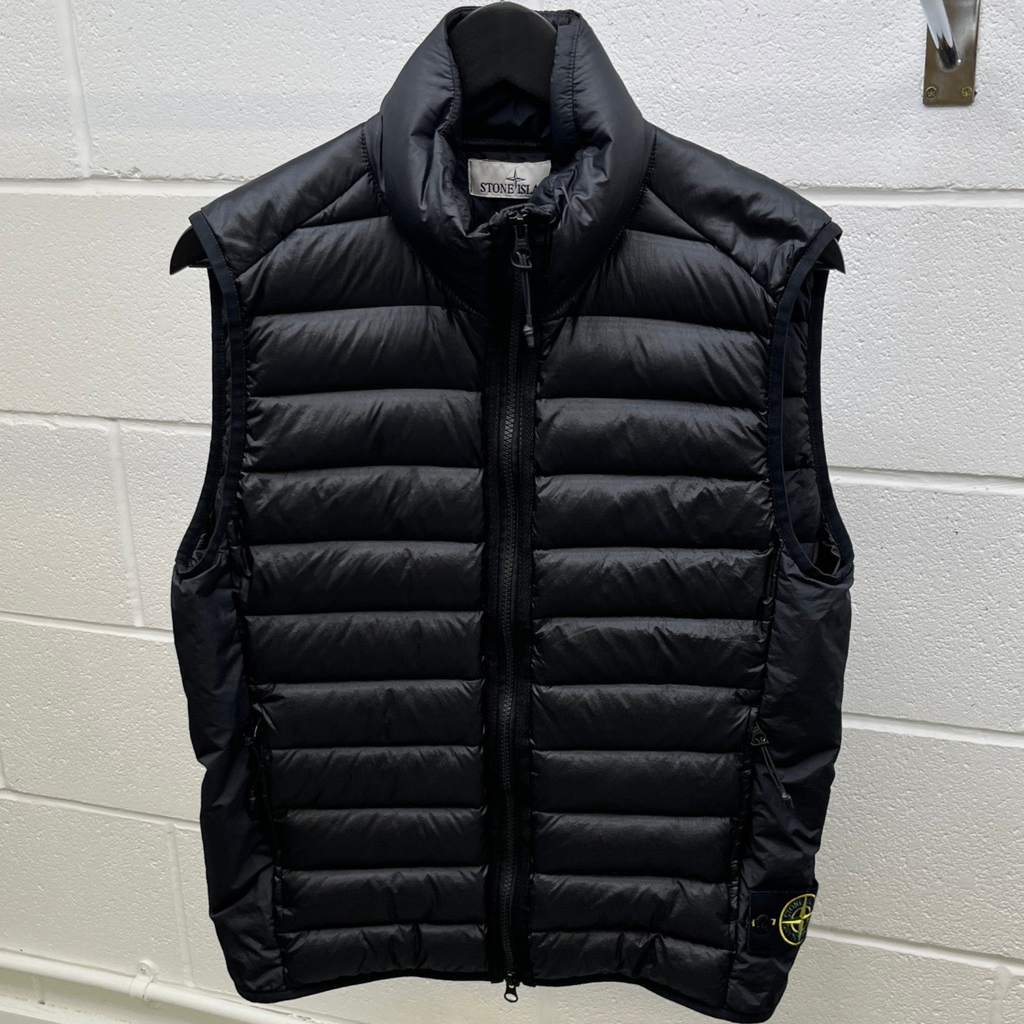 Men's Loom Woven Chambers R-Nylon Down Tc Gilet Black Size S