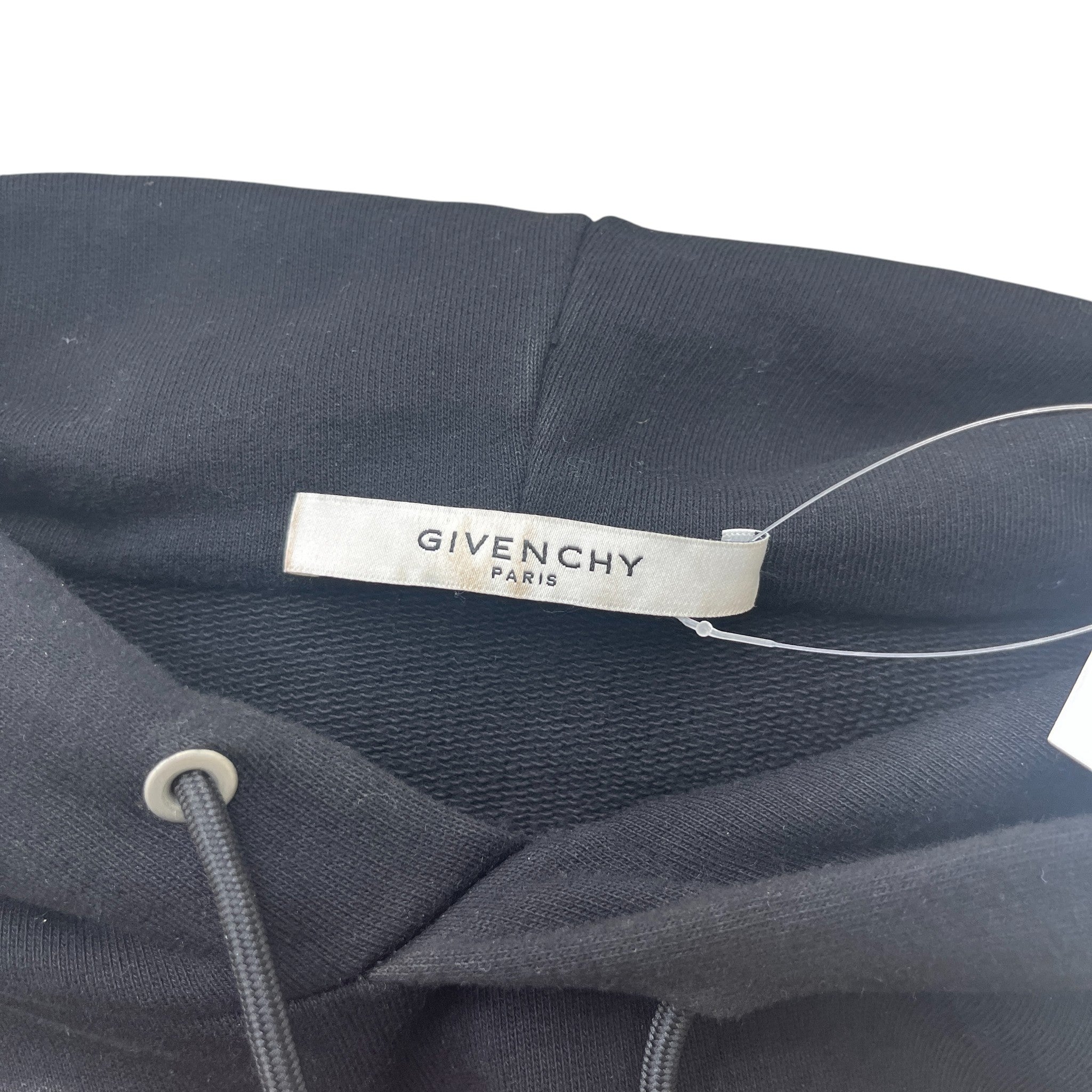 Men's Logo Stripe Hoodie Black Size L