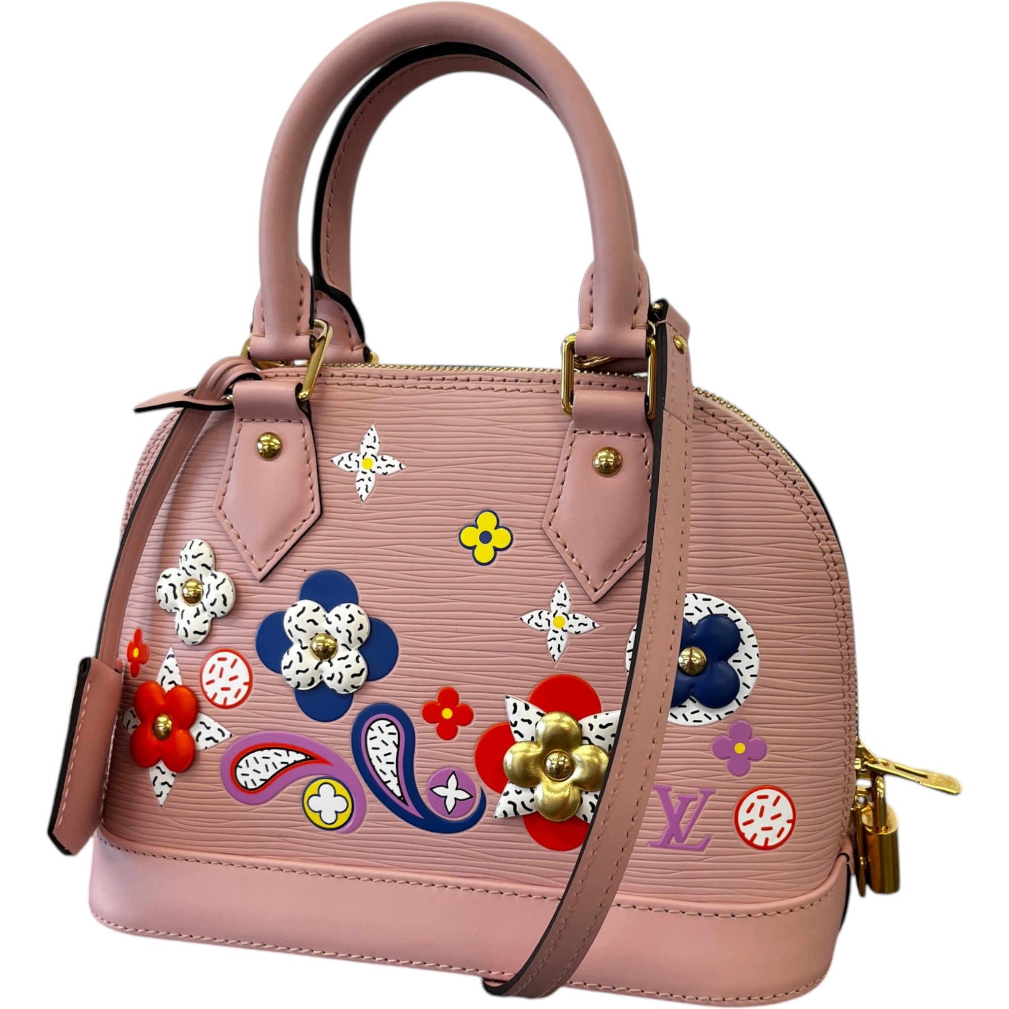 Women's Epi Alma Bb Blooming Flowers Bag Pink