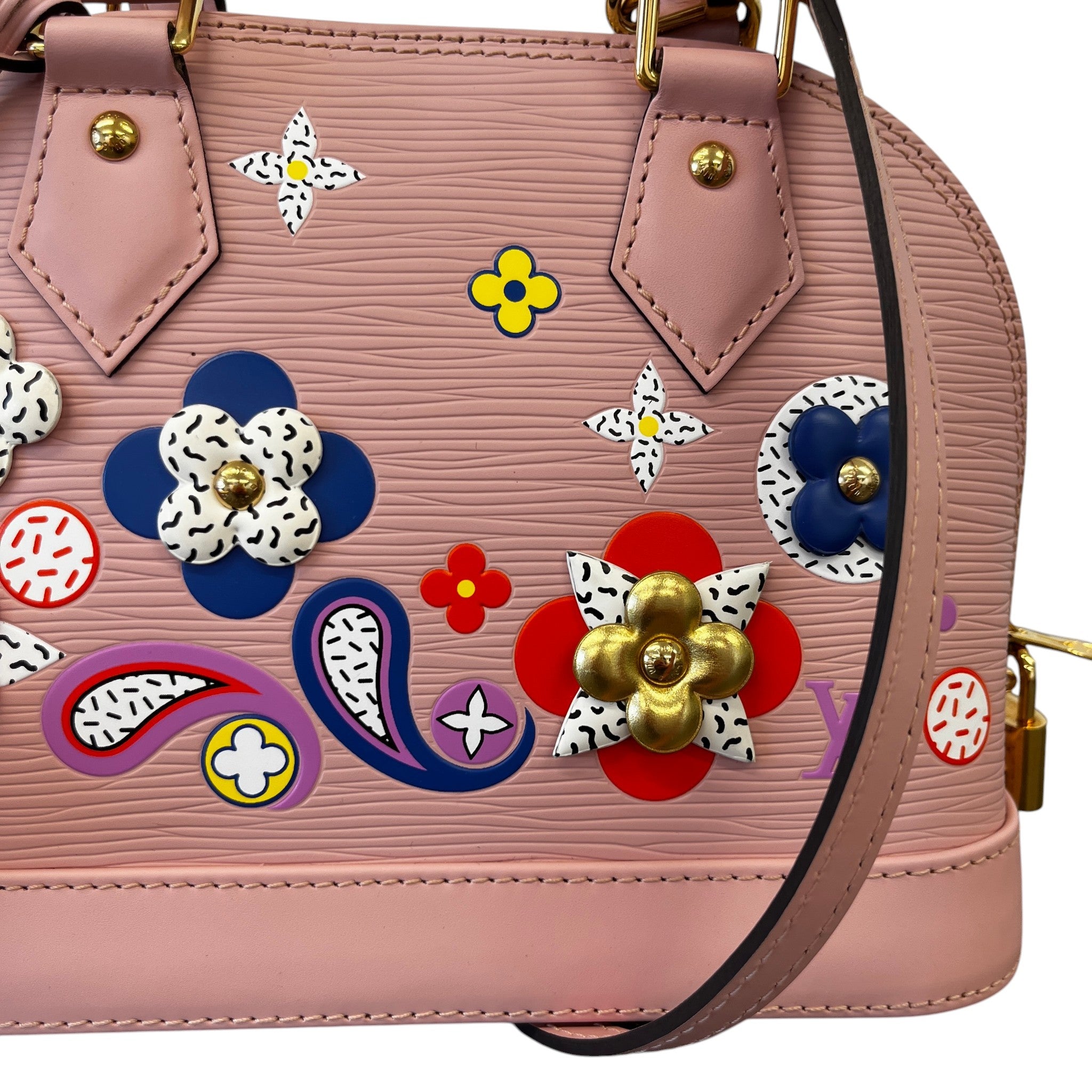 Women's Epi Alma Bb Blooming Flowers Bag Pink