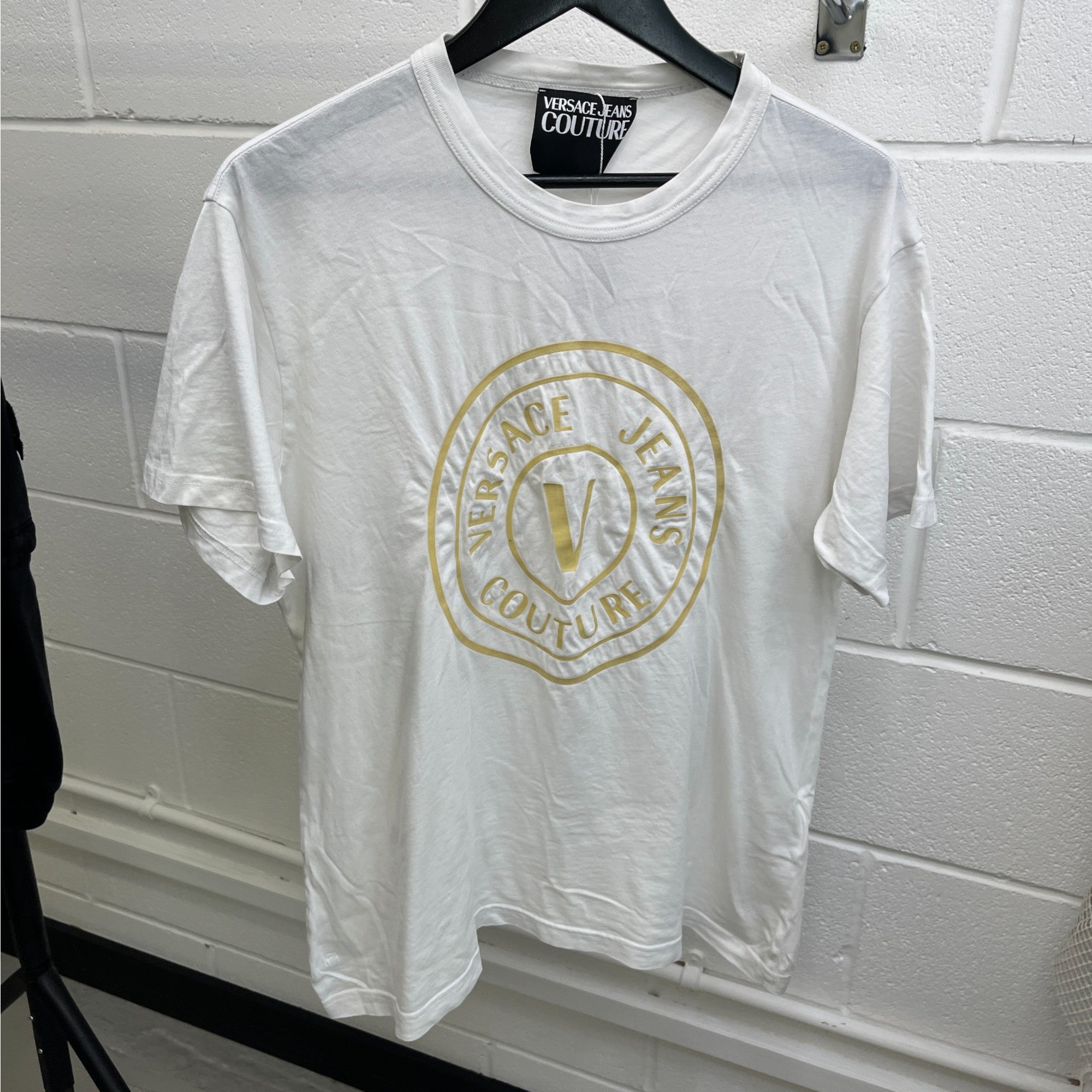 Men's Logo Print T-Shirt White Size M