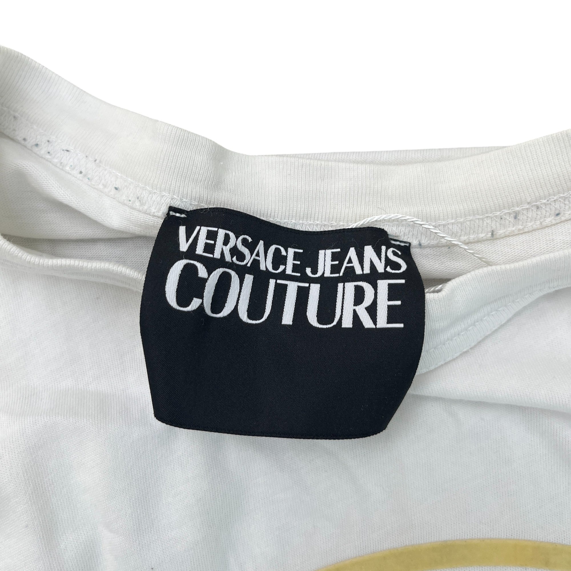 Men's Logo Print T-Shirt White Size M