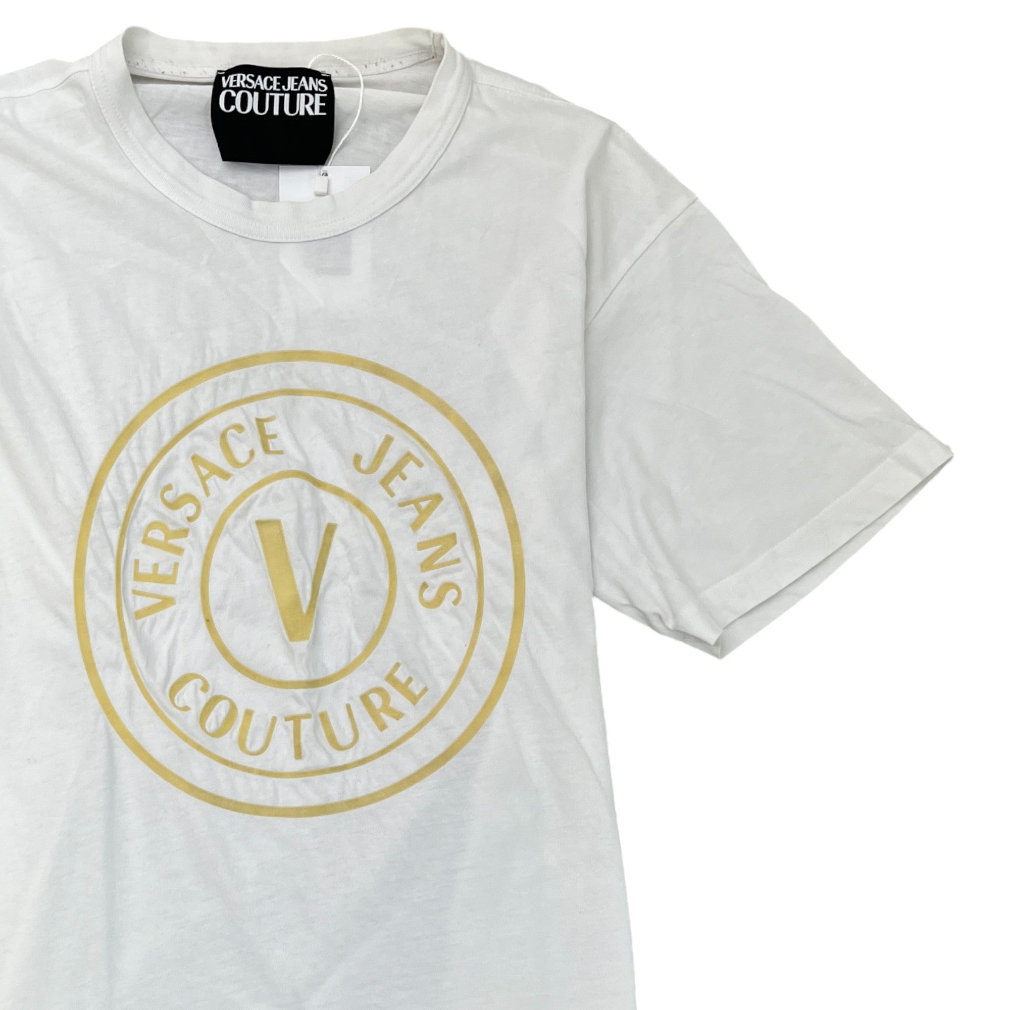 Men's Logo Print T-Shirt White Size M