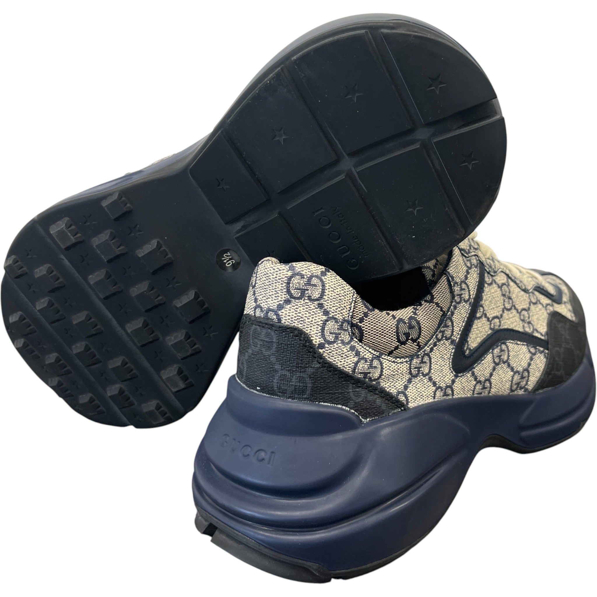 Men's Rhyton Low Trainers Blue Size EU 43 / UK 9