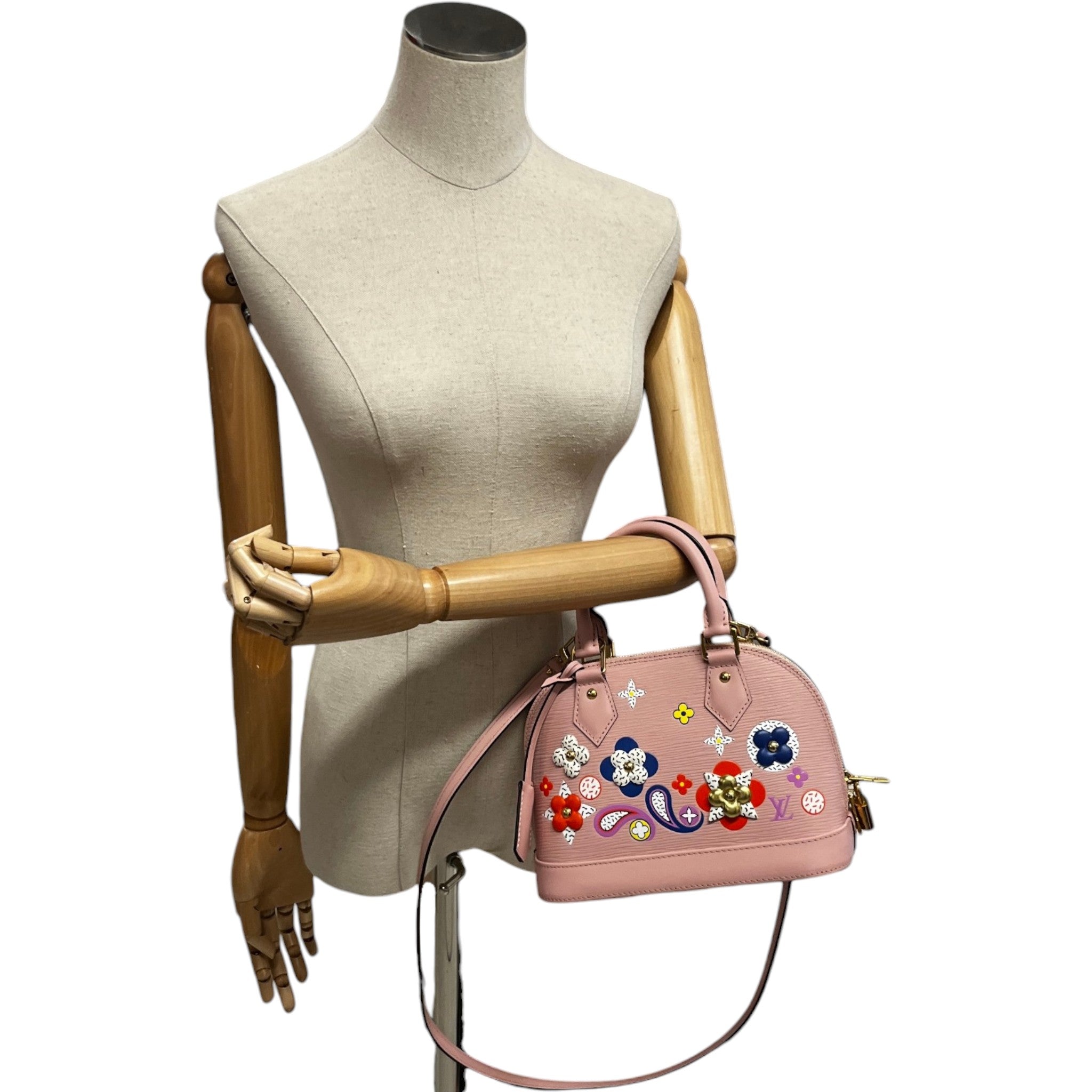 Women's Epi Alma Bb Blooming Flowers Bag Pink