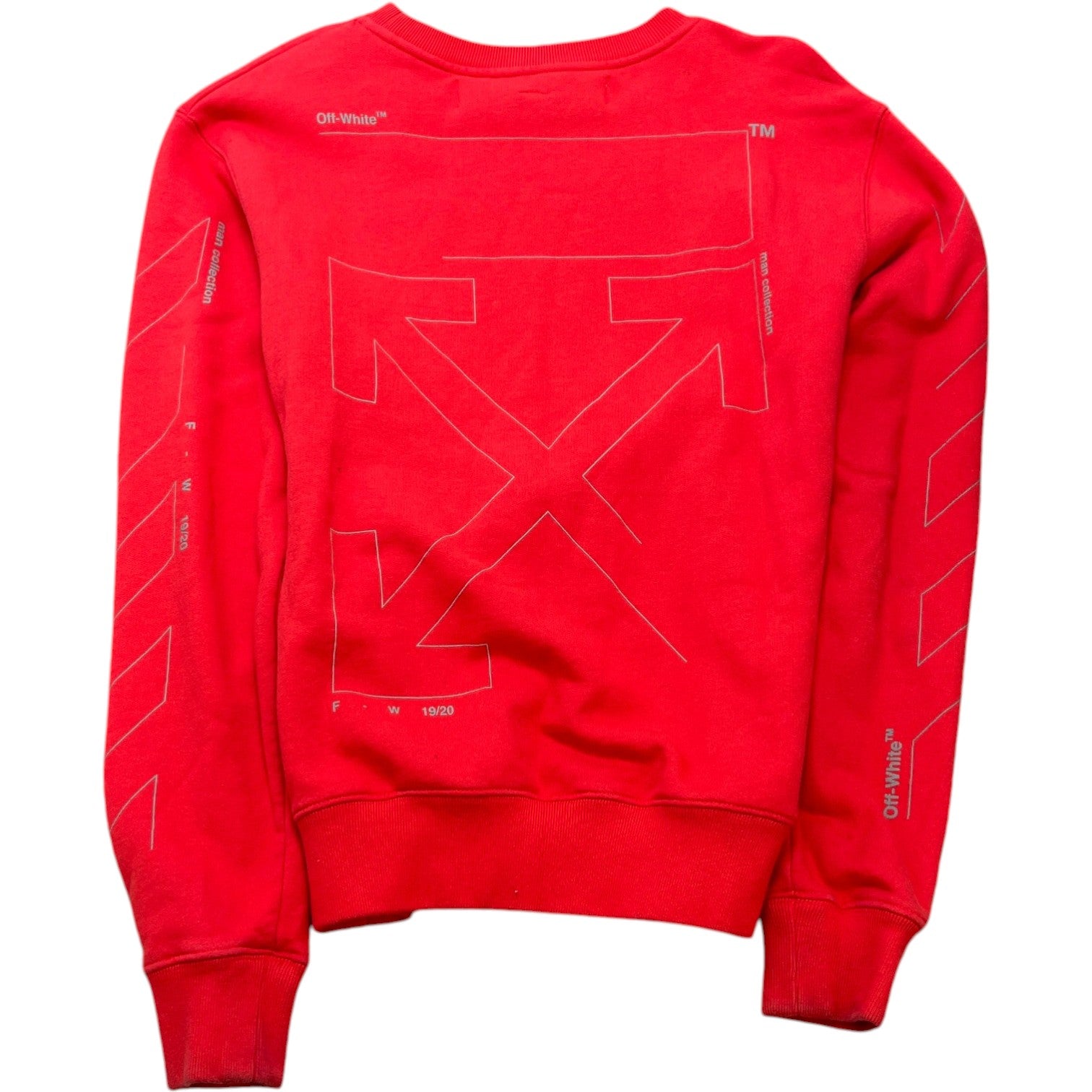 Men's Arrow Logo Sweatshirt Red Size S