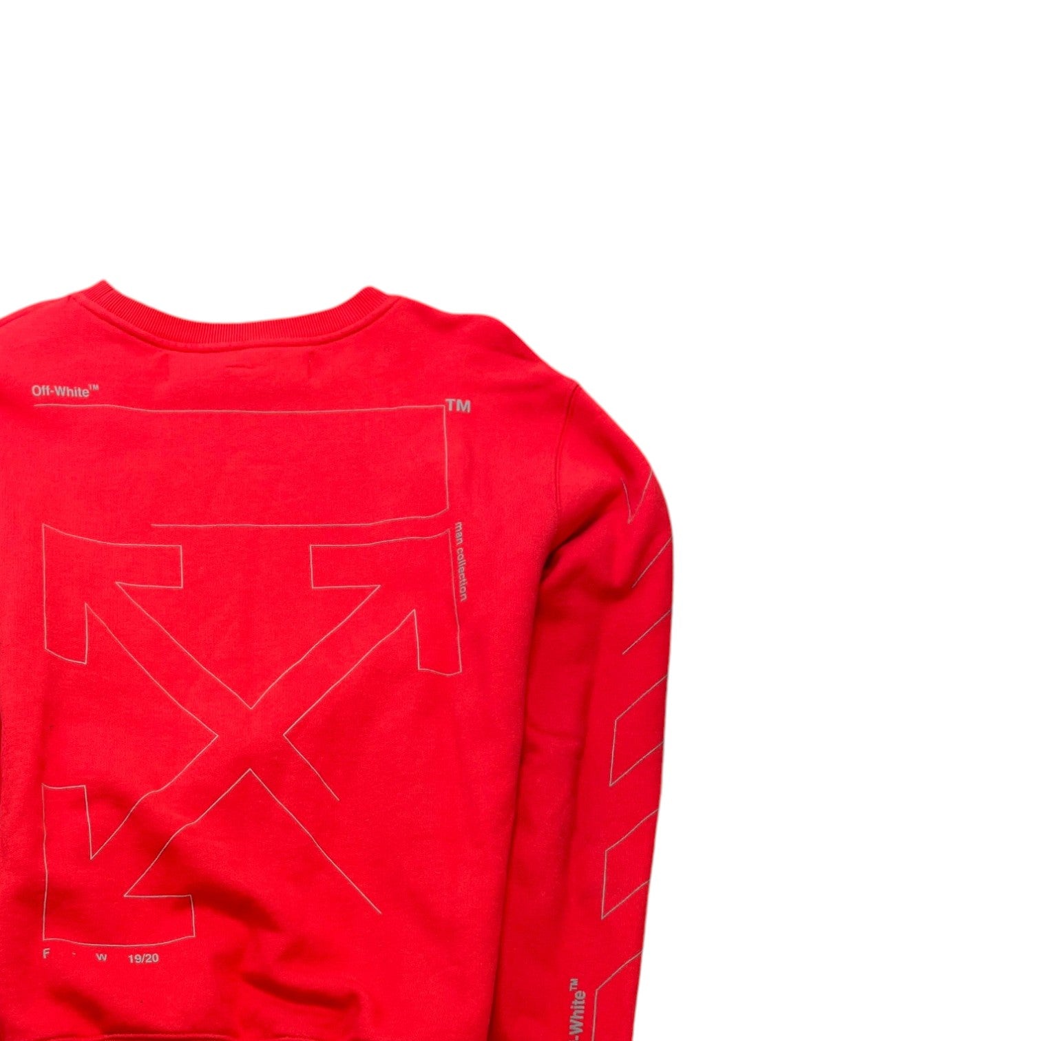 Men's Arrow Logo Sweatshirt Red Size S