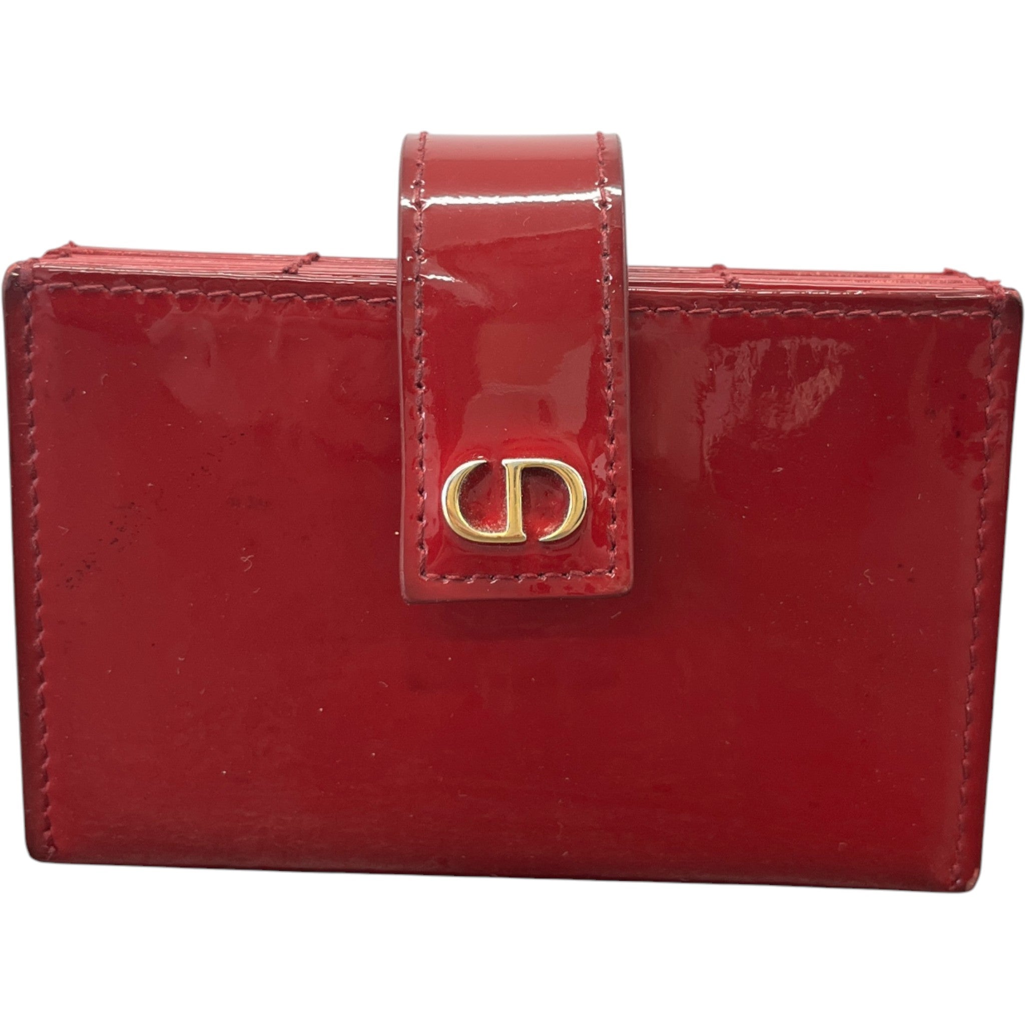 Women's Lady Dior 5-Gusset Card Holder Red