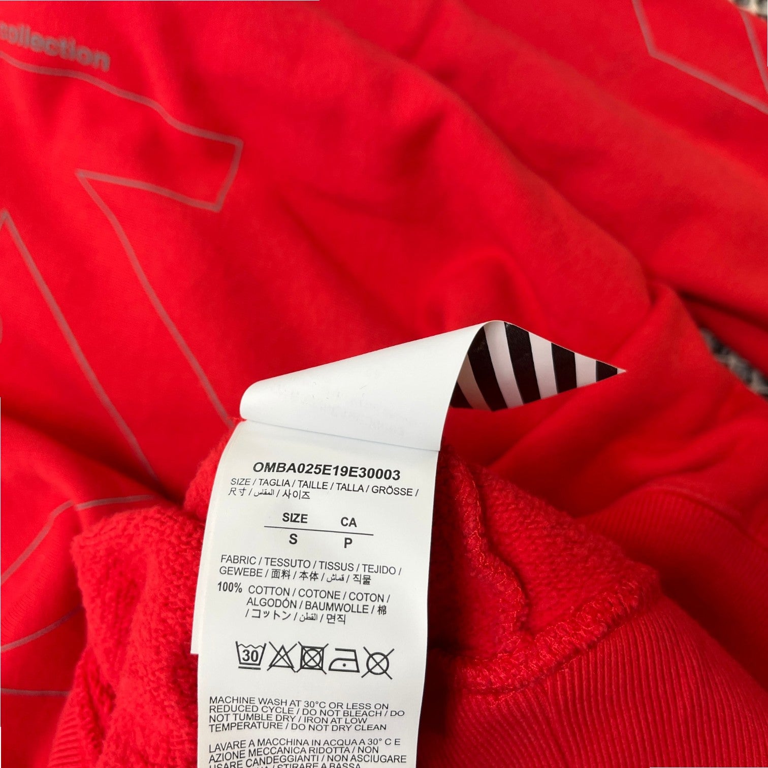 Men's Arrow Logo Sweatshirt Red Size S
