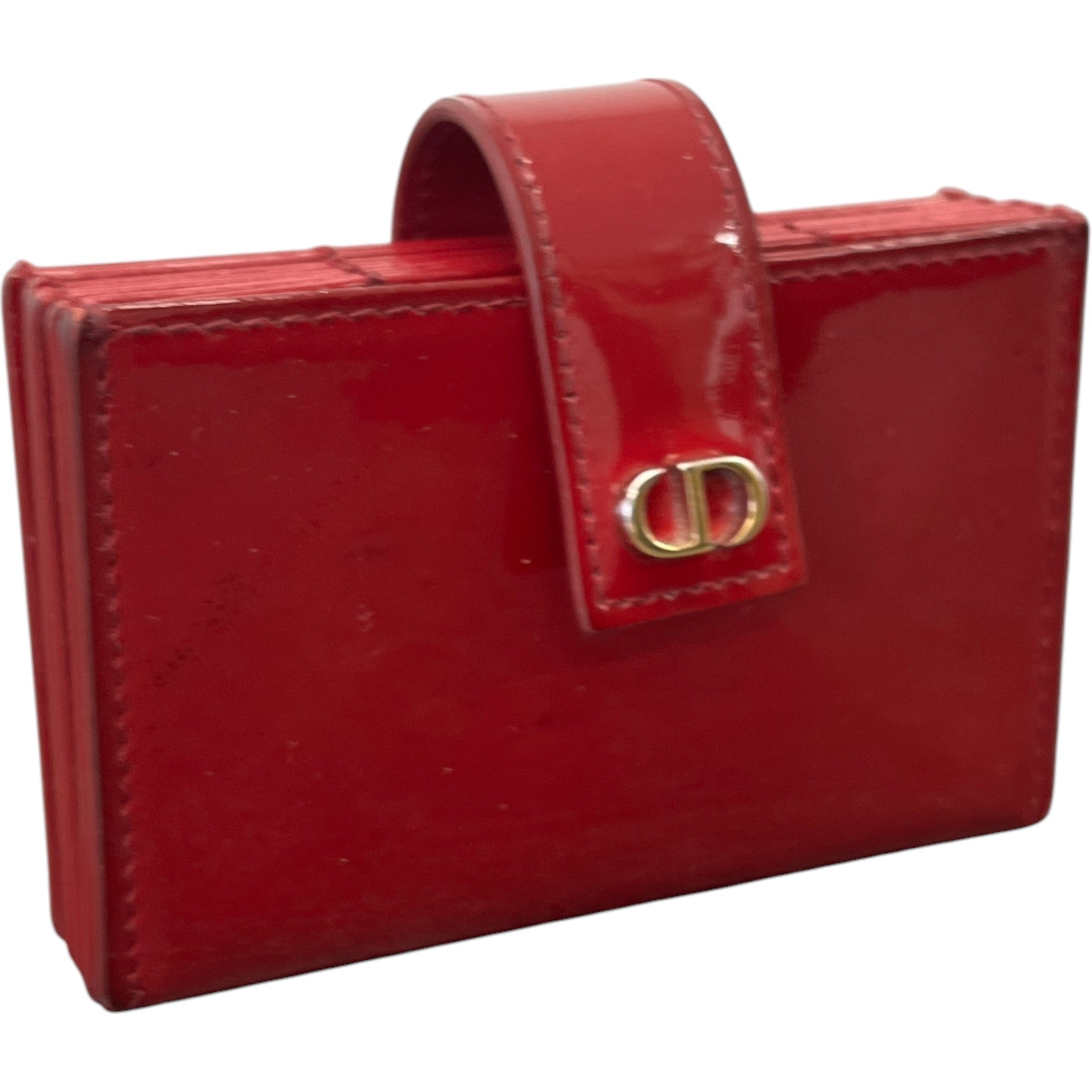 Women's Lady Dior 5-Gusset Card Holder Red