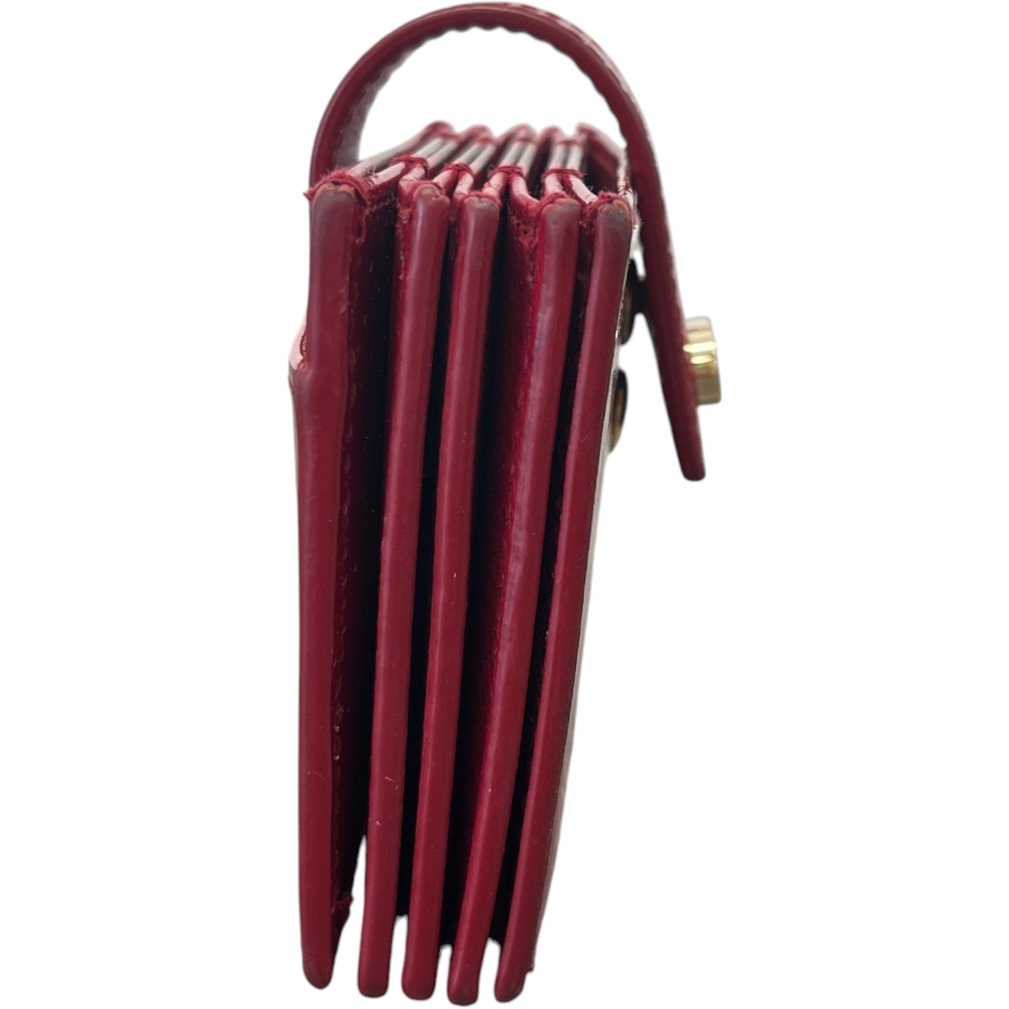 Women's Lady Dior 5-Gusset Card Holder Red