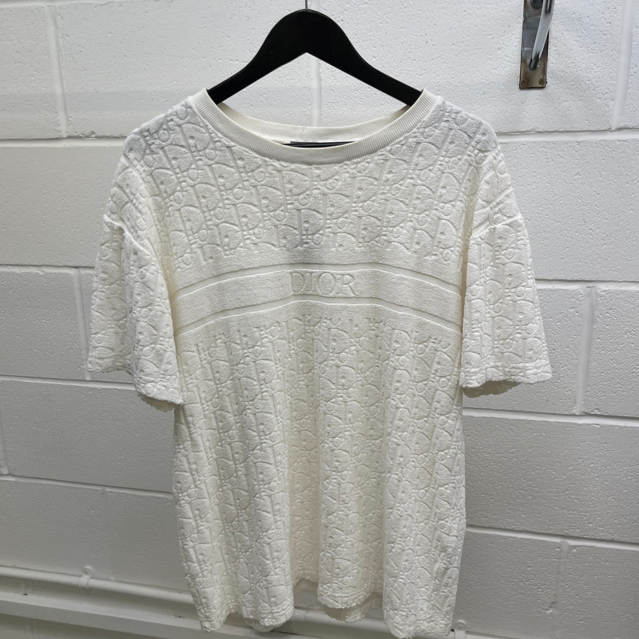 Men's Oblique T-Shirt White Size M