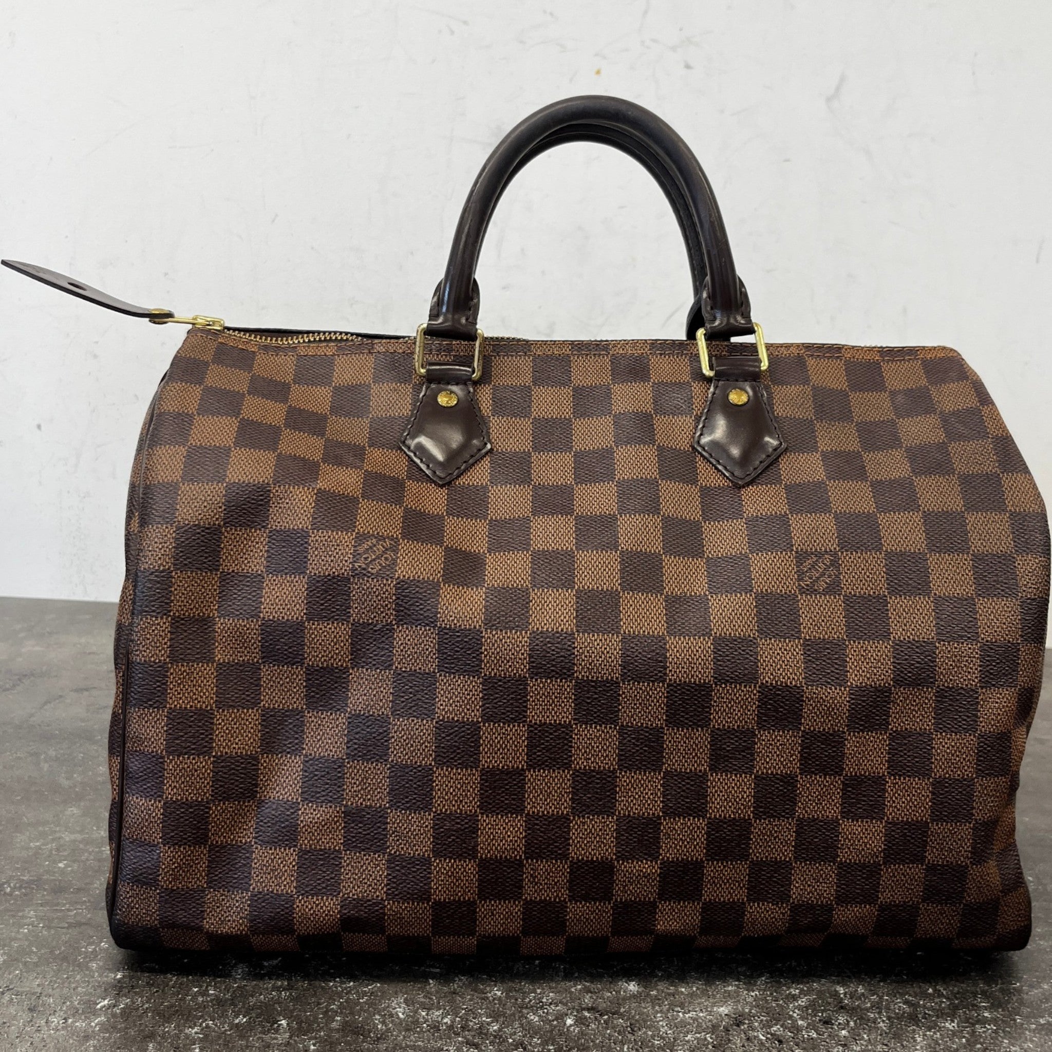 Women's Damier Ebene Speedy 35 Handbag Brown