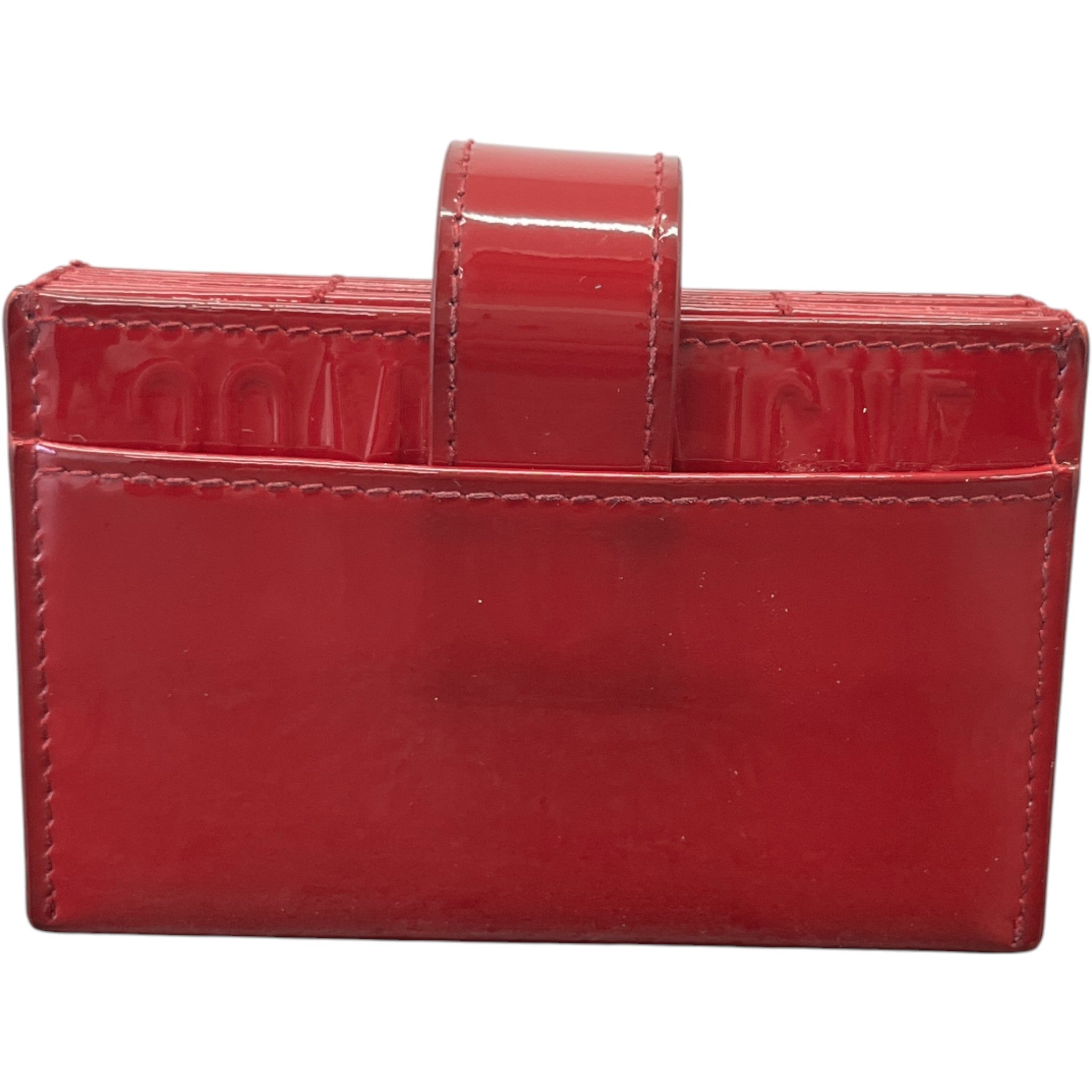 Women's Lady Dior 5-Gusset Card Holder Red