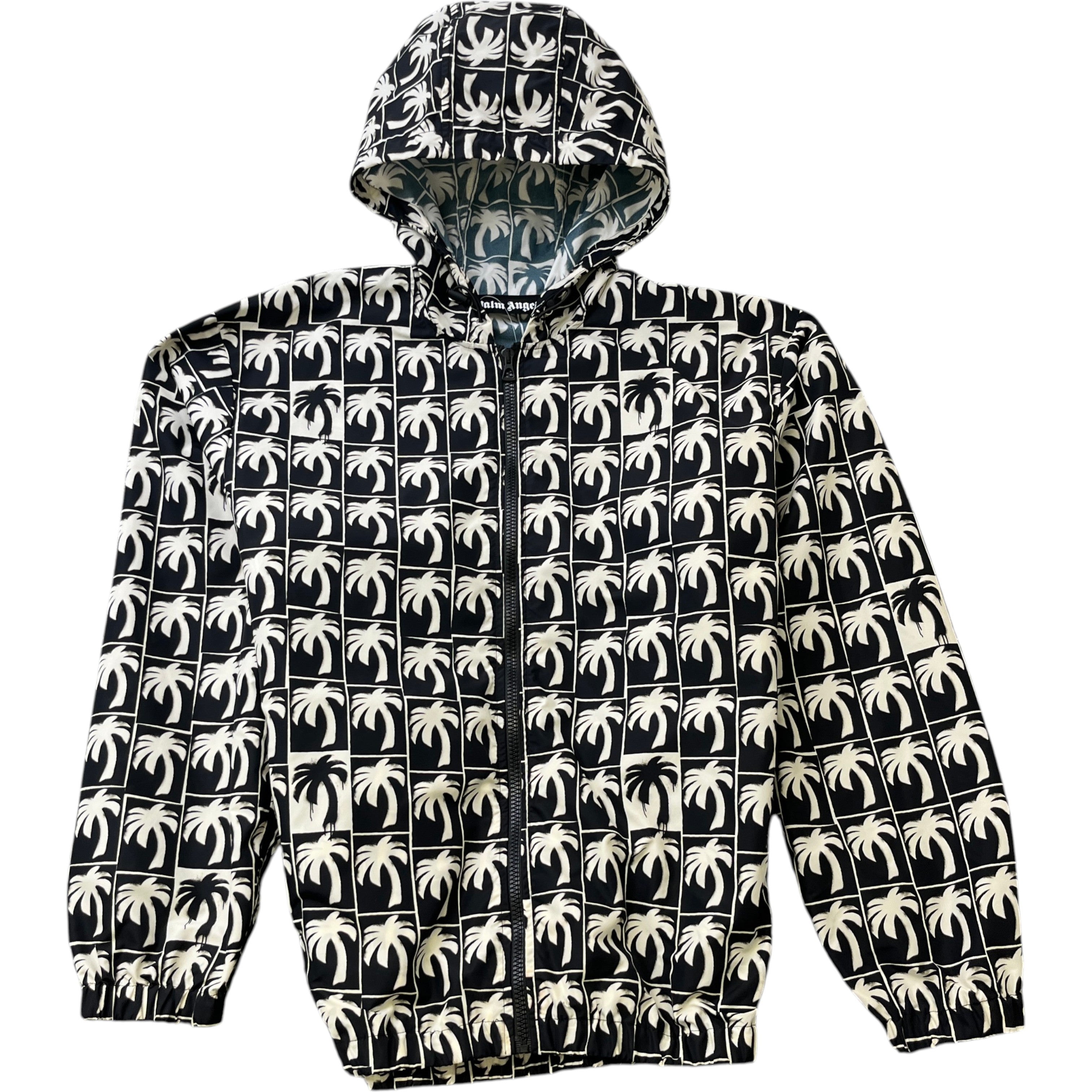 Men's Dripping Palm Windbreaker Black Size S