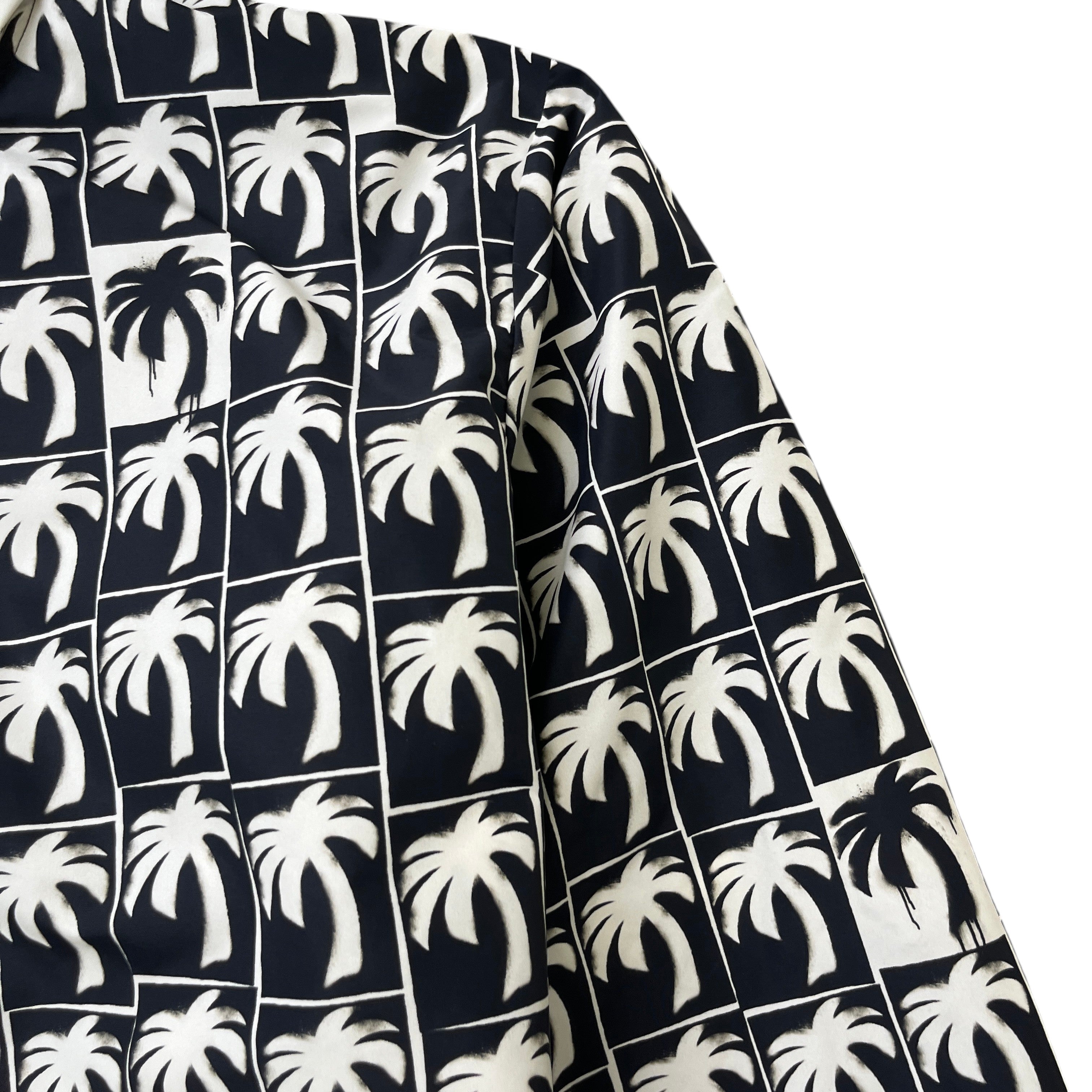 Men's Dripping Palm Windbreaker Black Size S