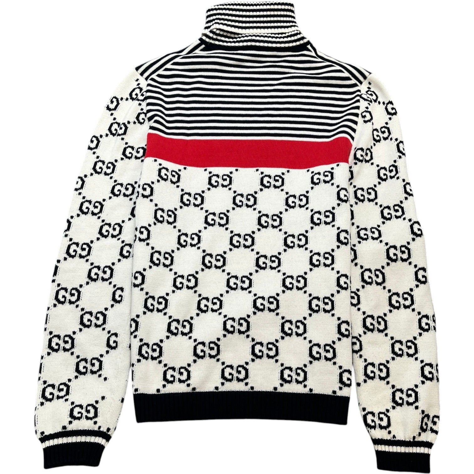 Men's Gg Supreme Turtleneck Jumper Cream Size L