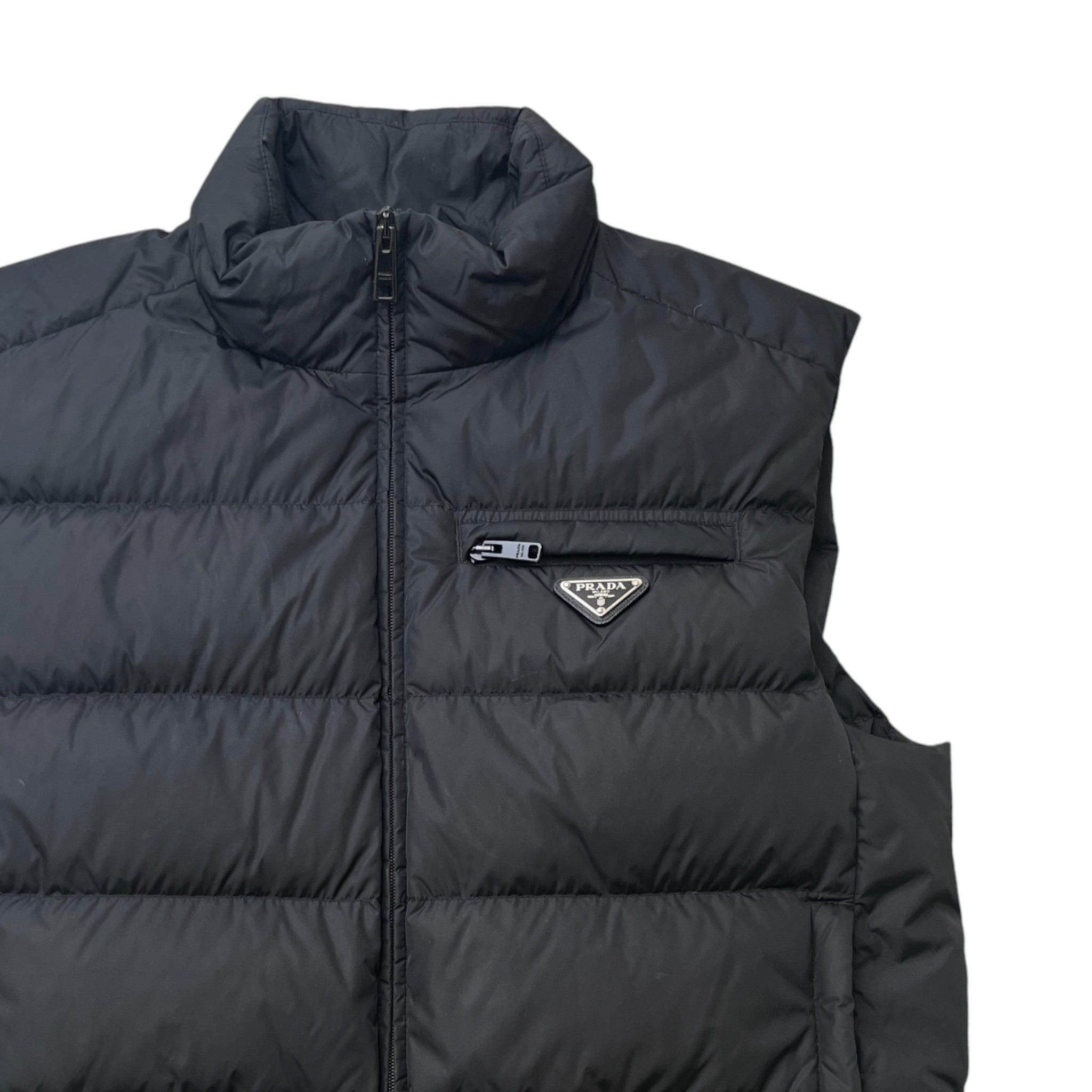 Men's Plaque Logo Gilet Black Size IT 48 / M