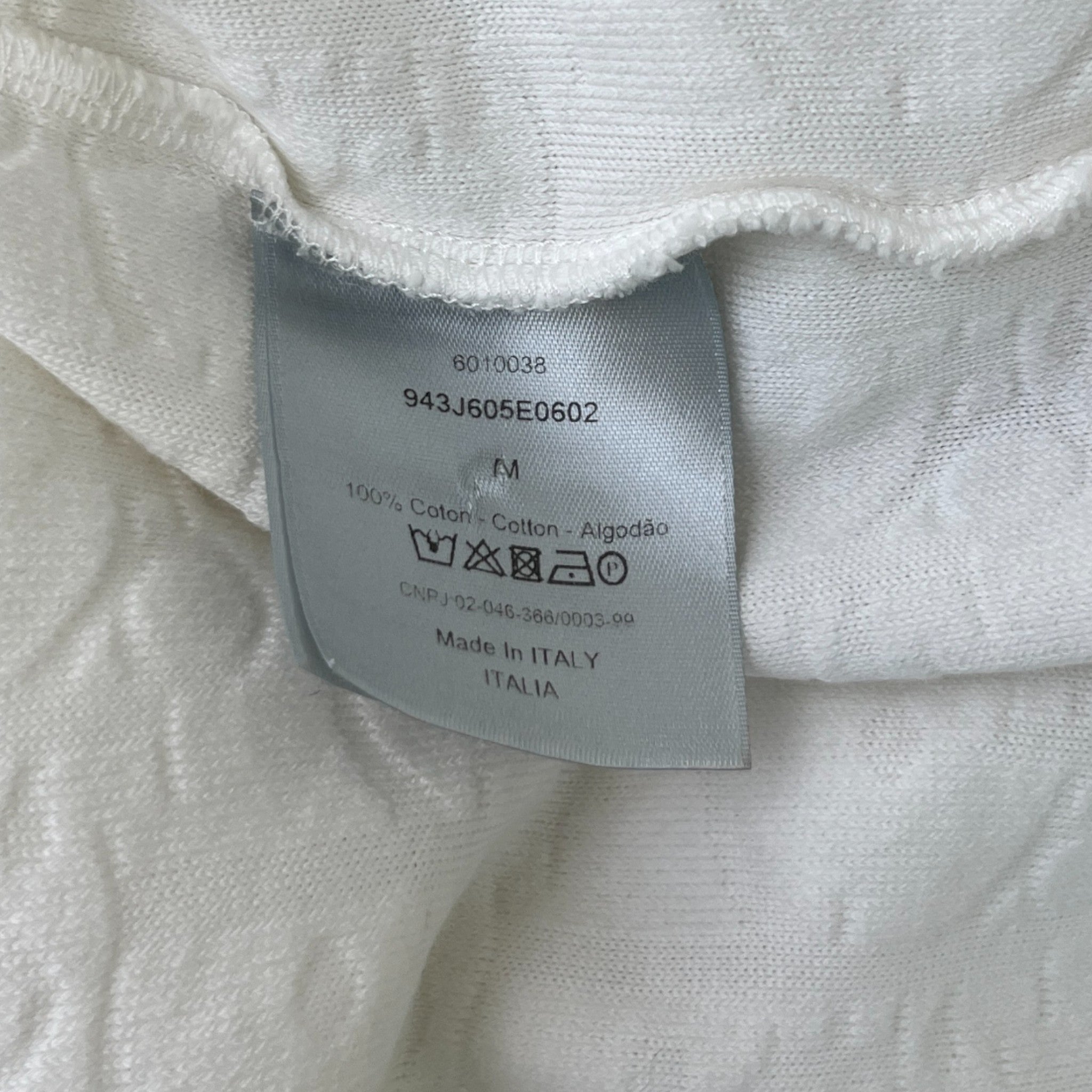 Men's Oblique T-Shirt White Size M