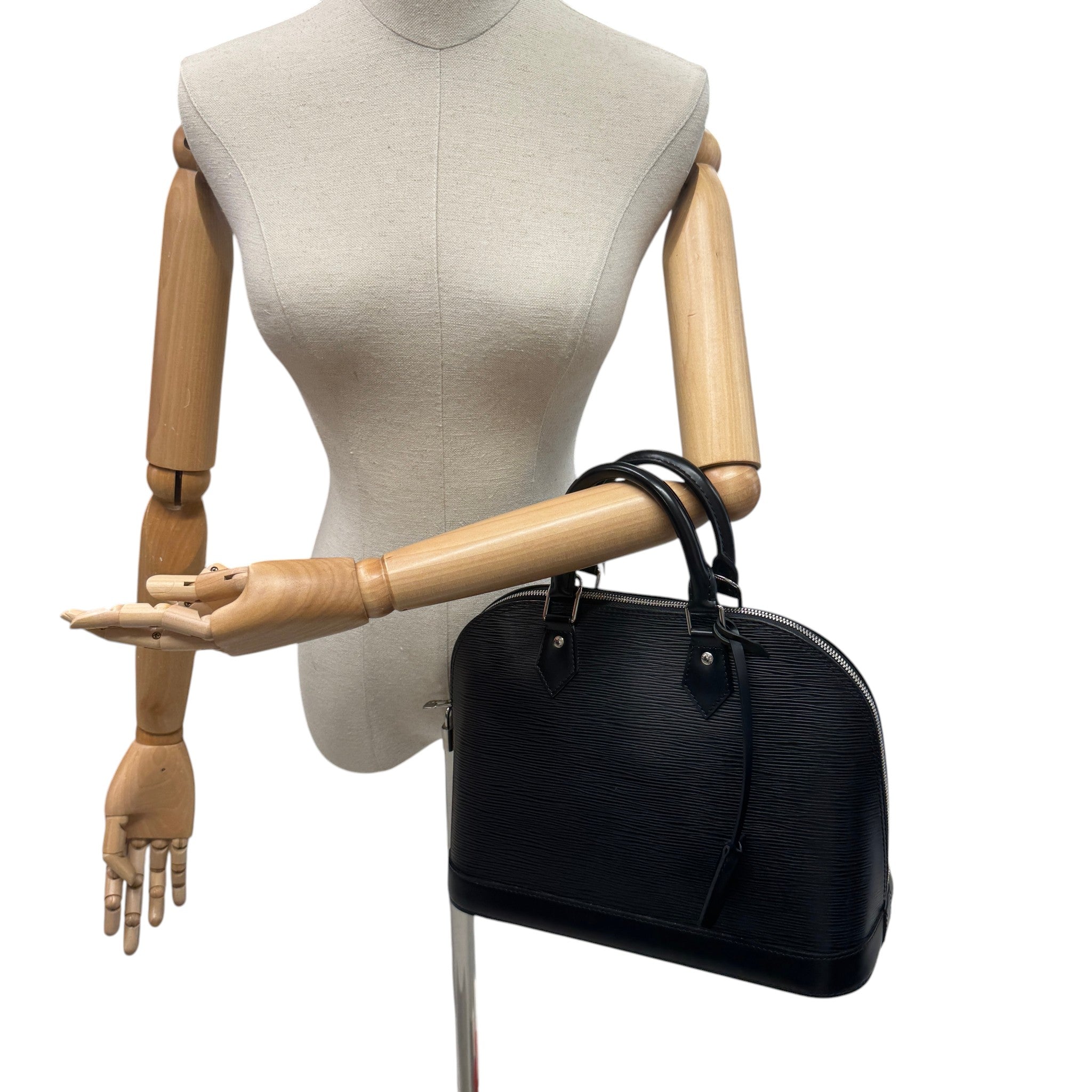 Women's Epi Leather Alma Pm Bag Black