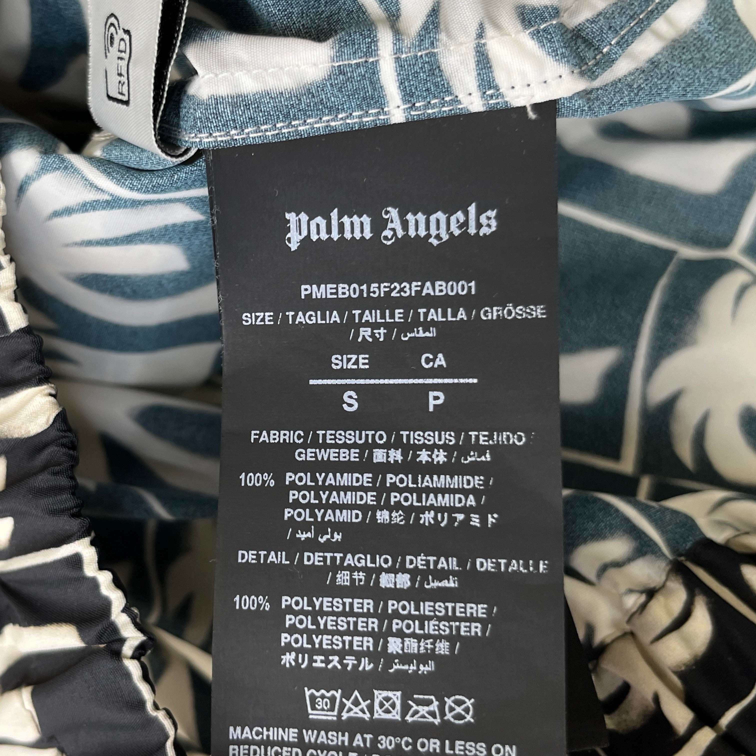 Men's Dripping Palm Windbreaker Black Size S
