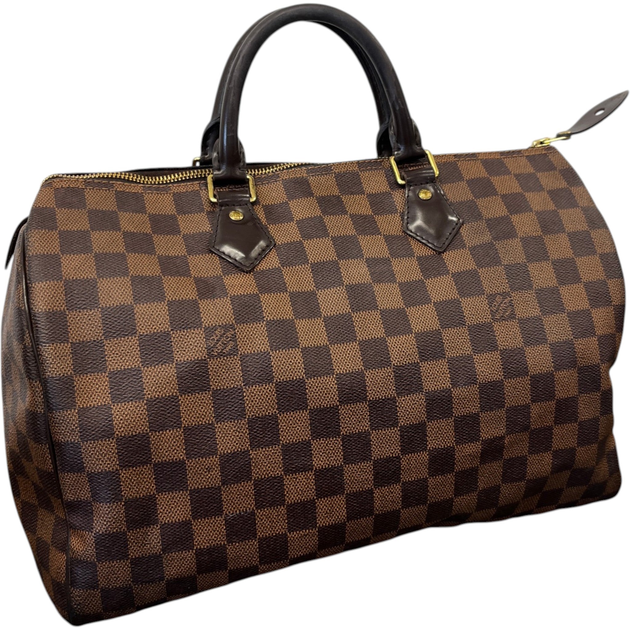 Women's Damier Ebene Speedy 35 Handbag Brown