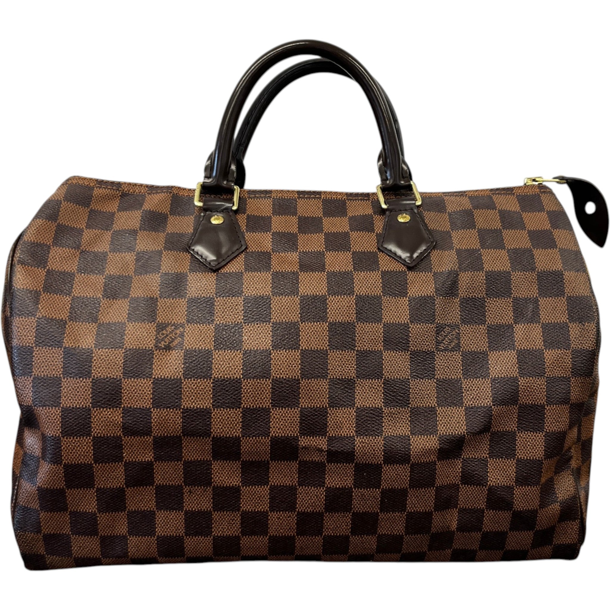 Women's Damier Ebene Speedy 35 Bag Brown