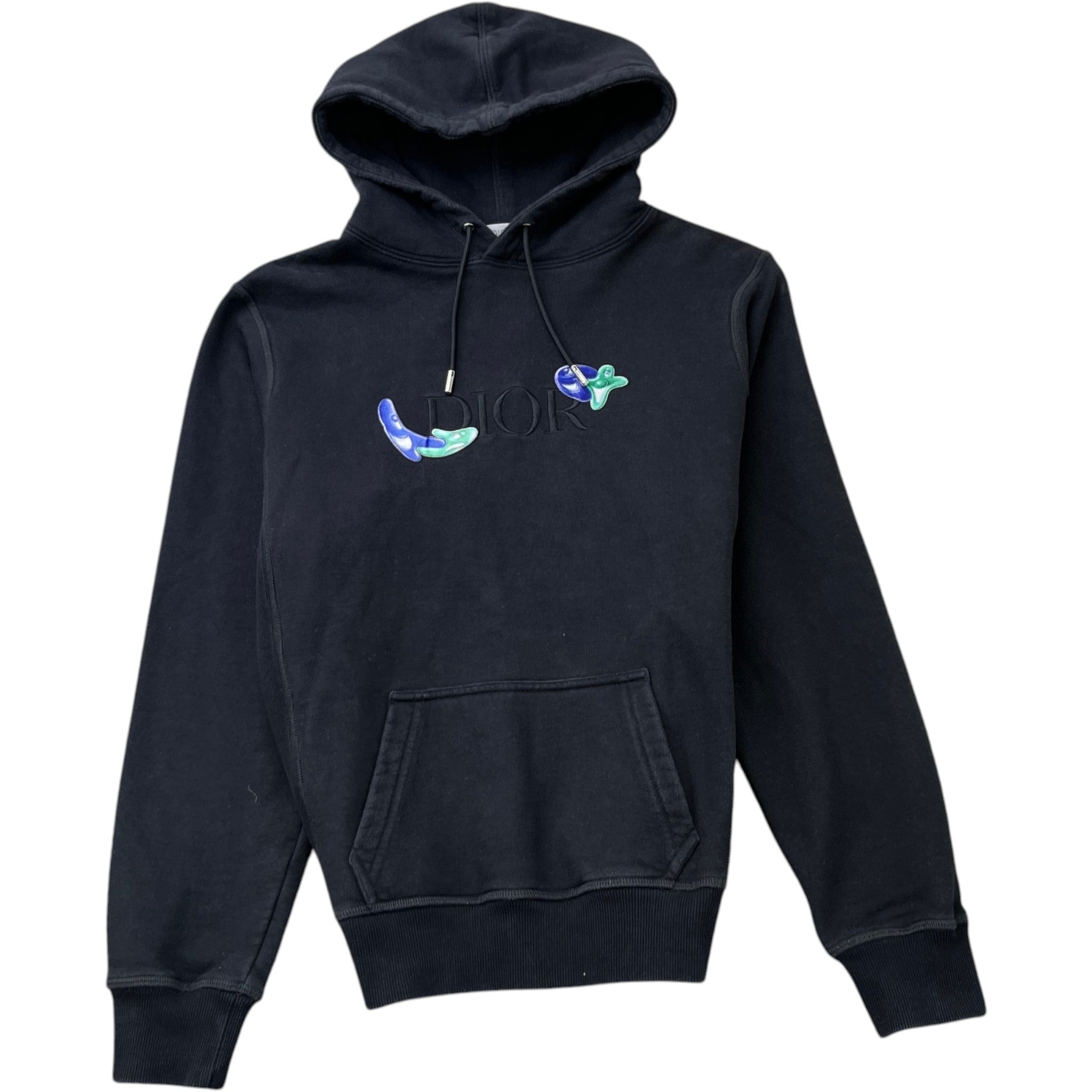Men's X Kenny Scharf Embroidered Logo Hoodie Black Size XXS