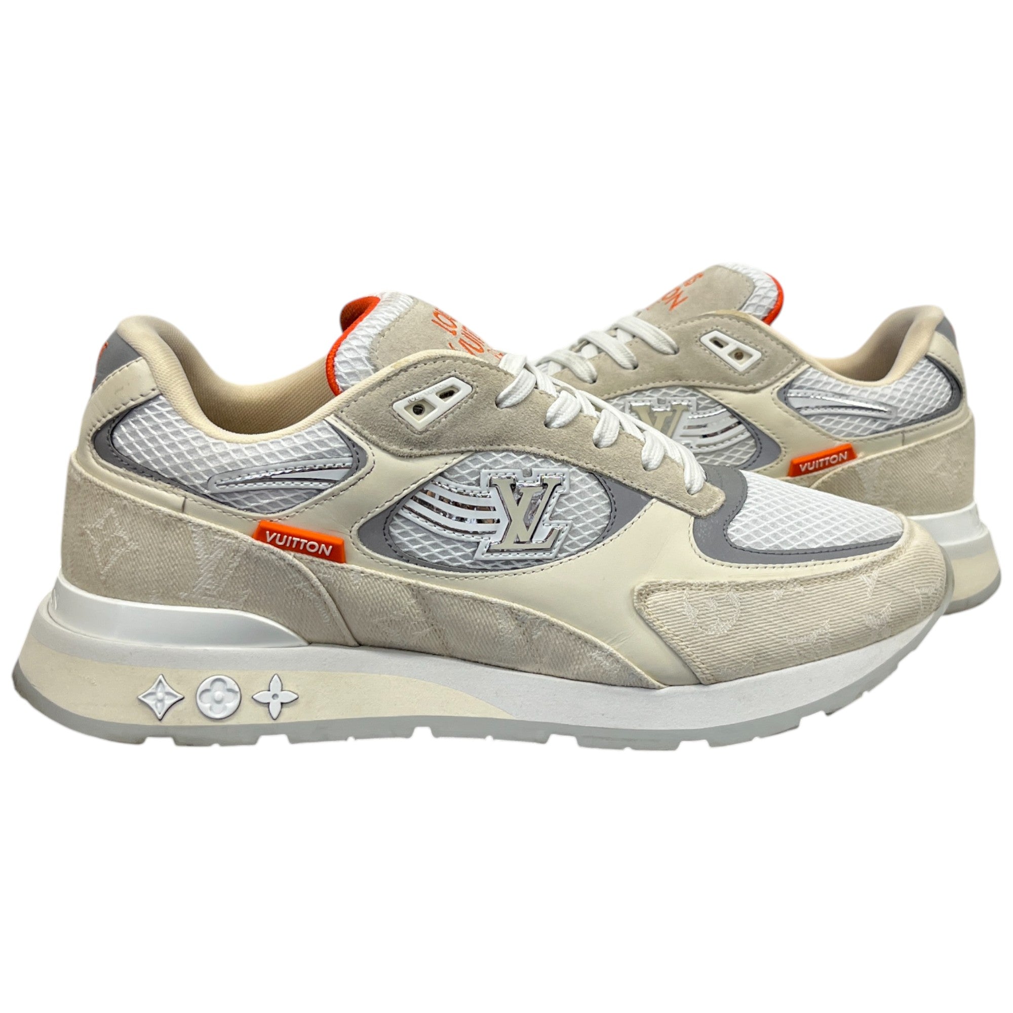 Men's Run Away Low Trainers Cream Size EU 43.5 / UK 9.5