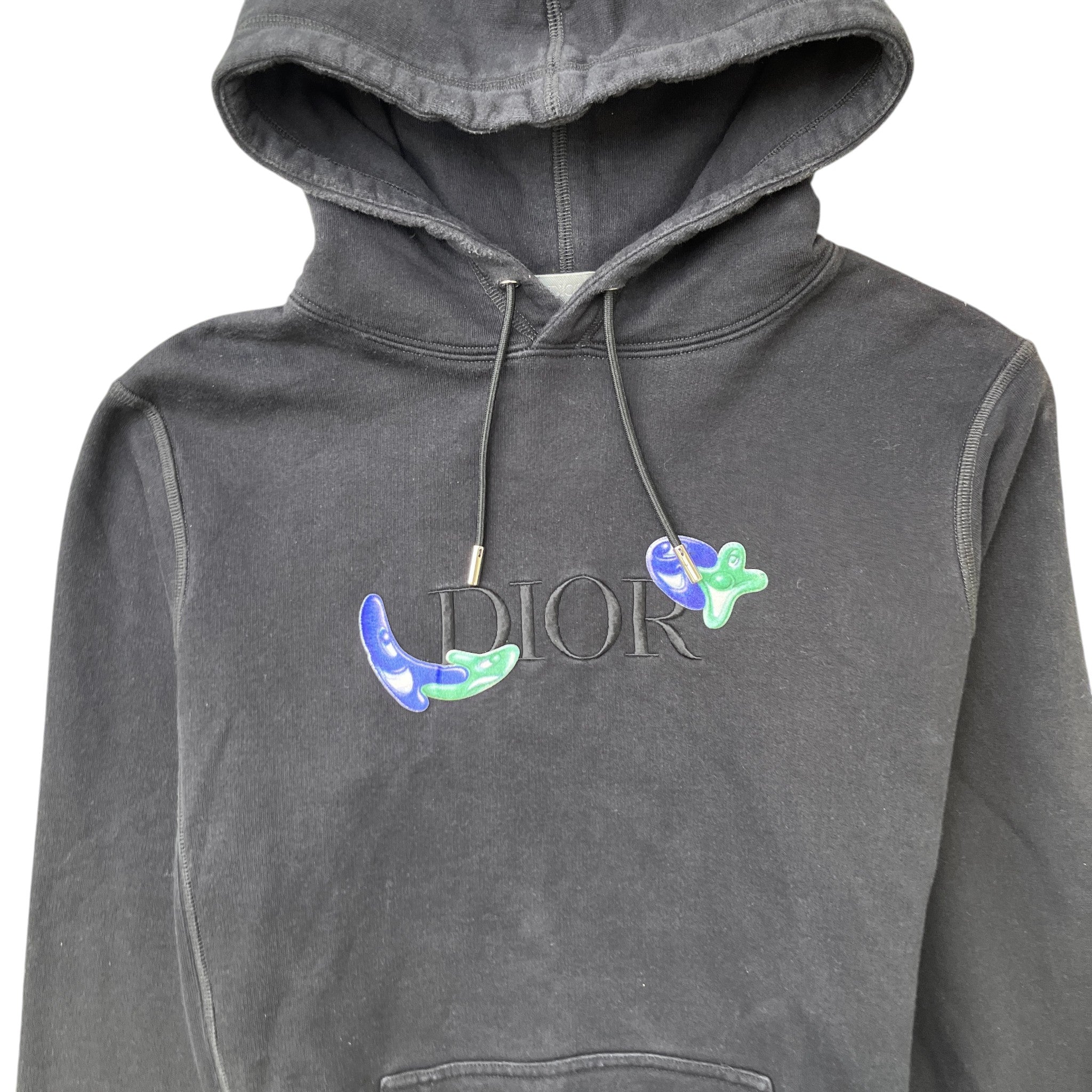 Men's X Kenny Scharf Embroidered Logo Hoodie Black Size XXS