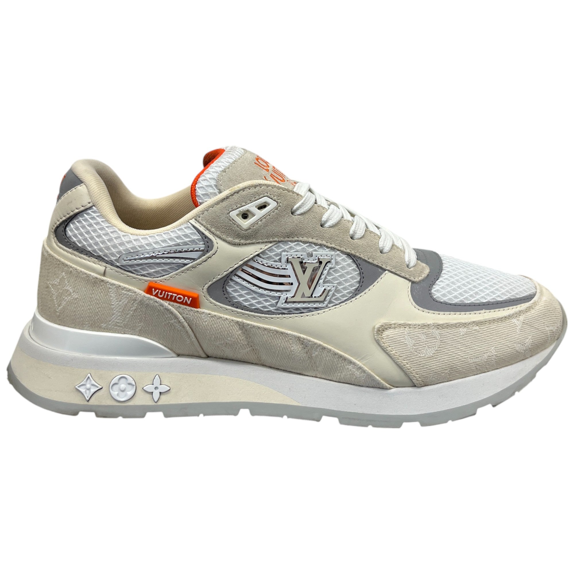 Men's Run Away Low Trainers Cream Size EU 43.5 / UK 9.5