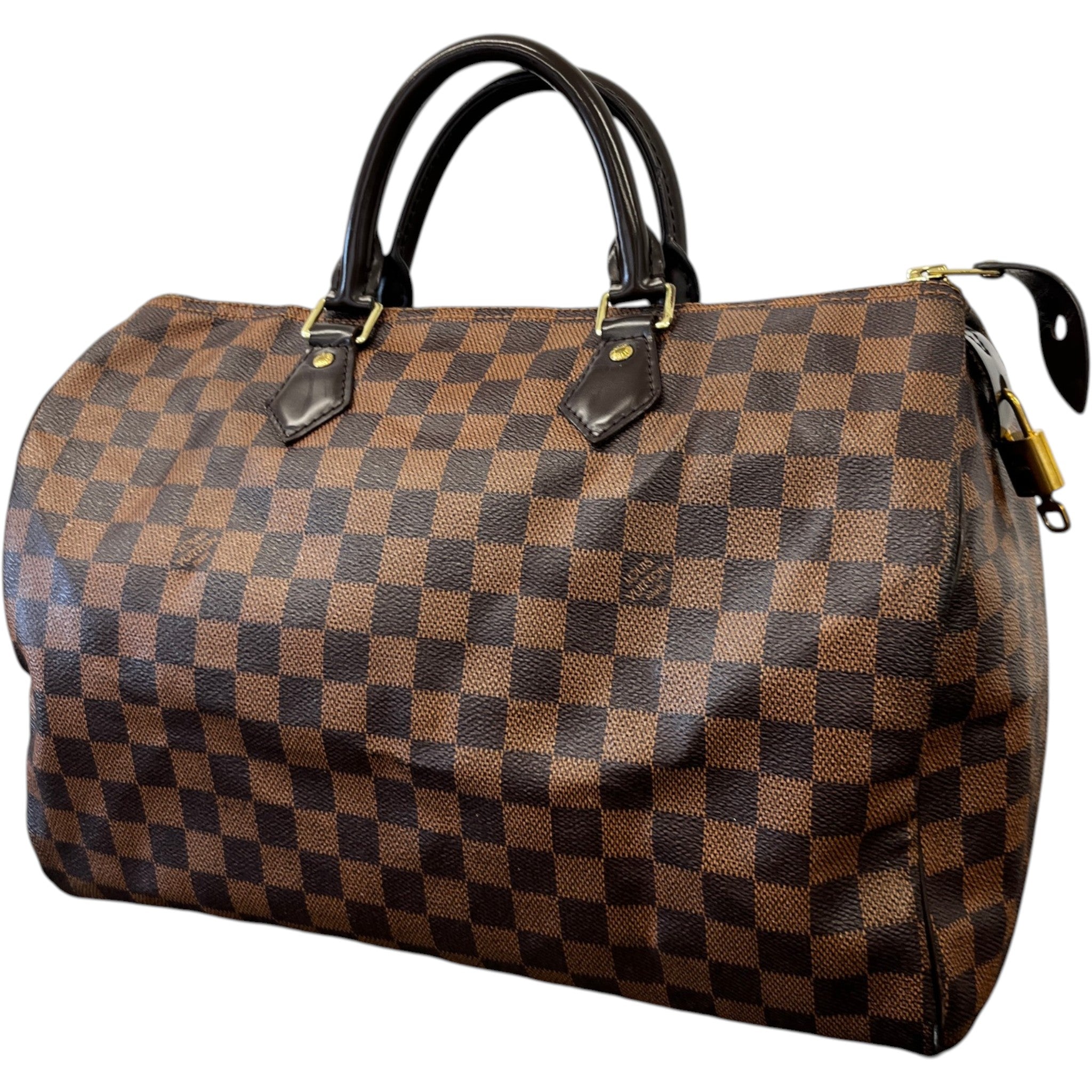 Women's Damier Ebene Speedy 35 Bag Brown