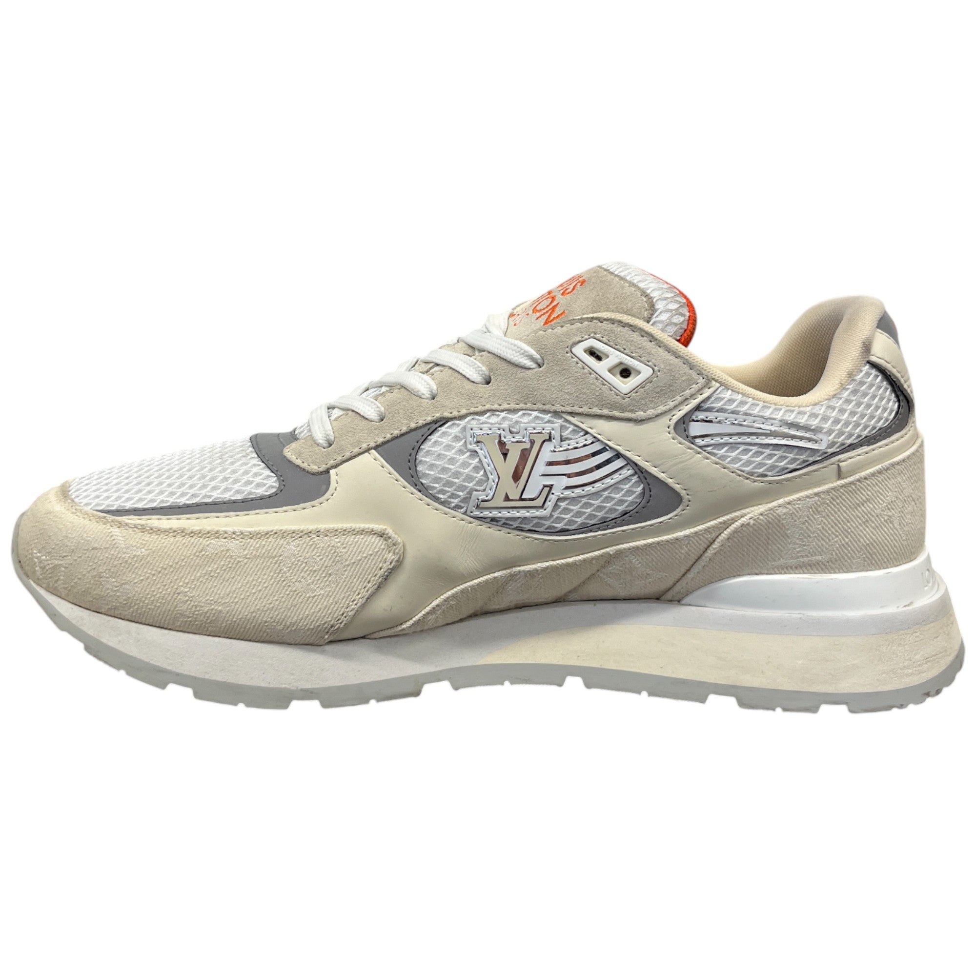 Men's Run Away Low Trainers Cream Size EU 43.5 / UK 9.5