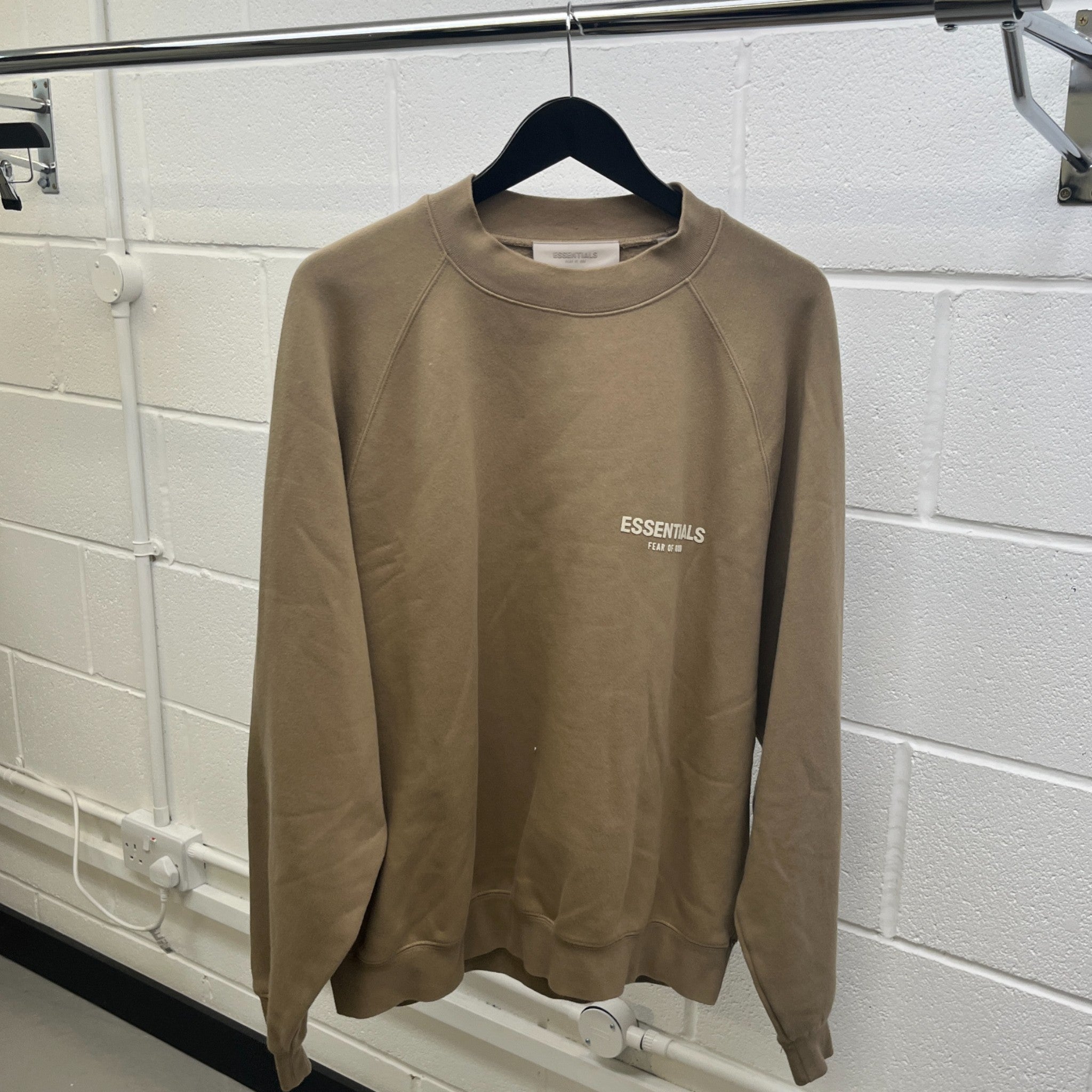 Men's Fear Of God Sweatshirt Khaki Size M