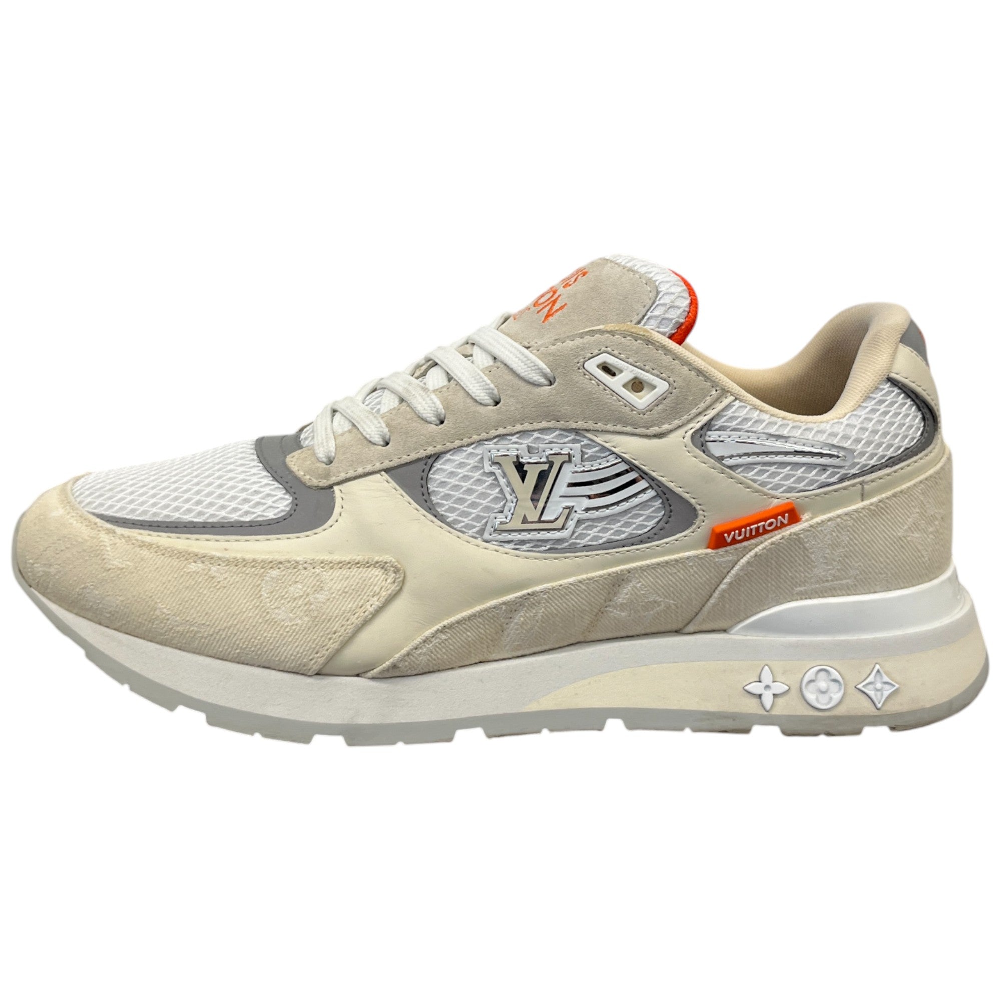 Men's Run Away Low Trainers Cream Size EU 43.5 / UK 9.5