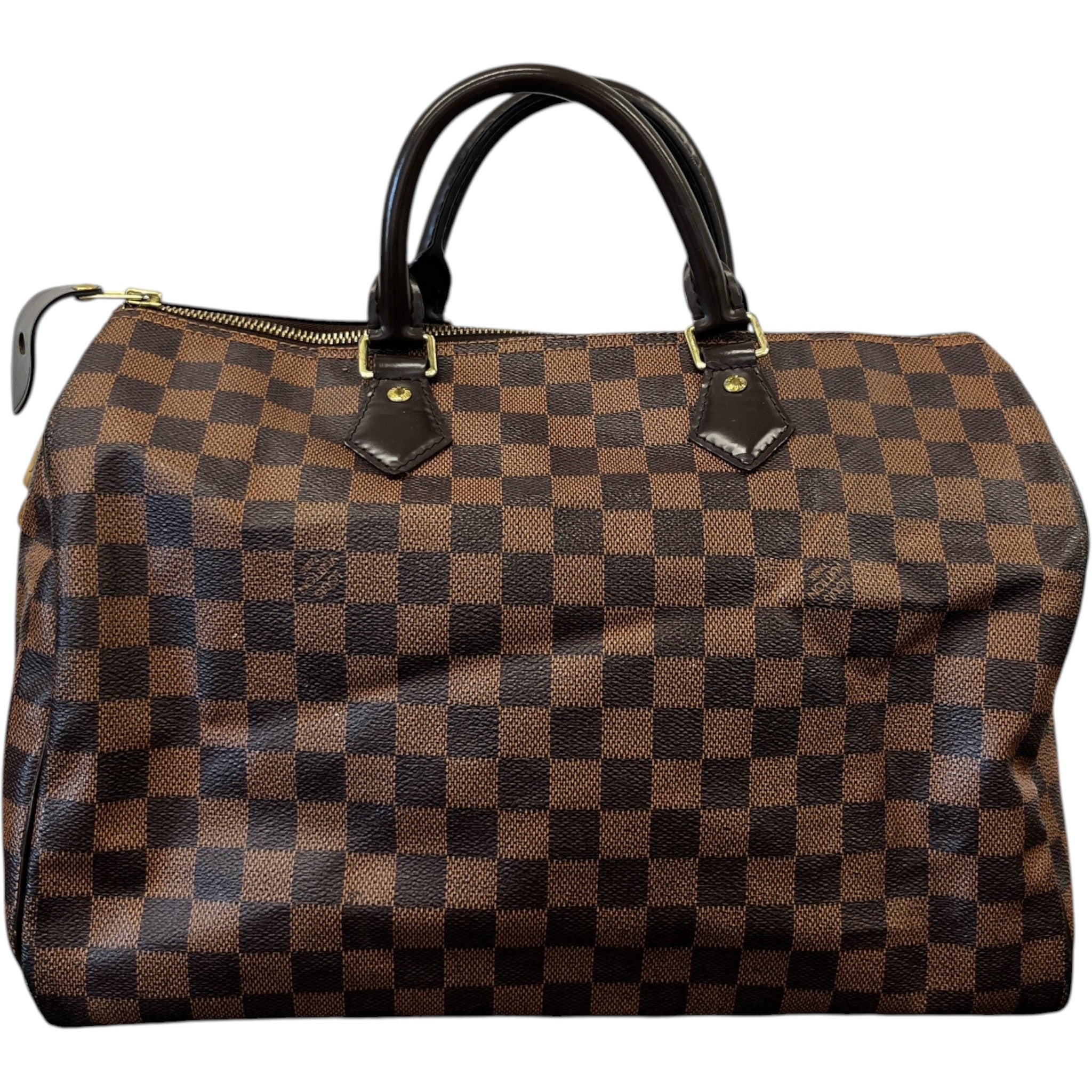 Women's Damier Ebene Speedy 35 Bag Brown