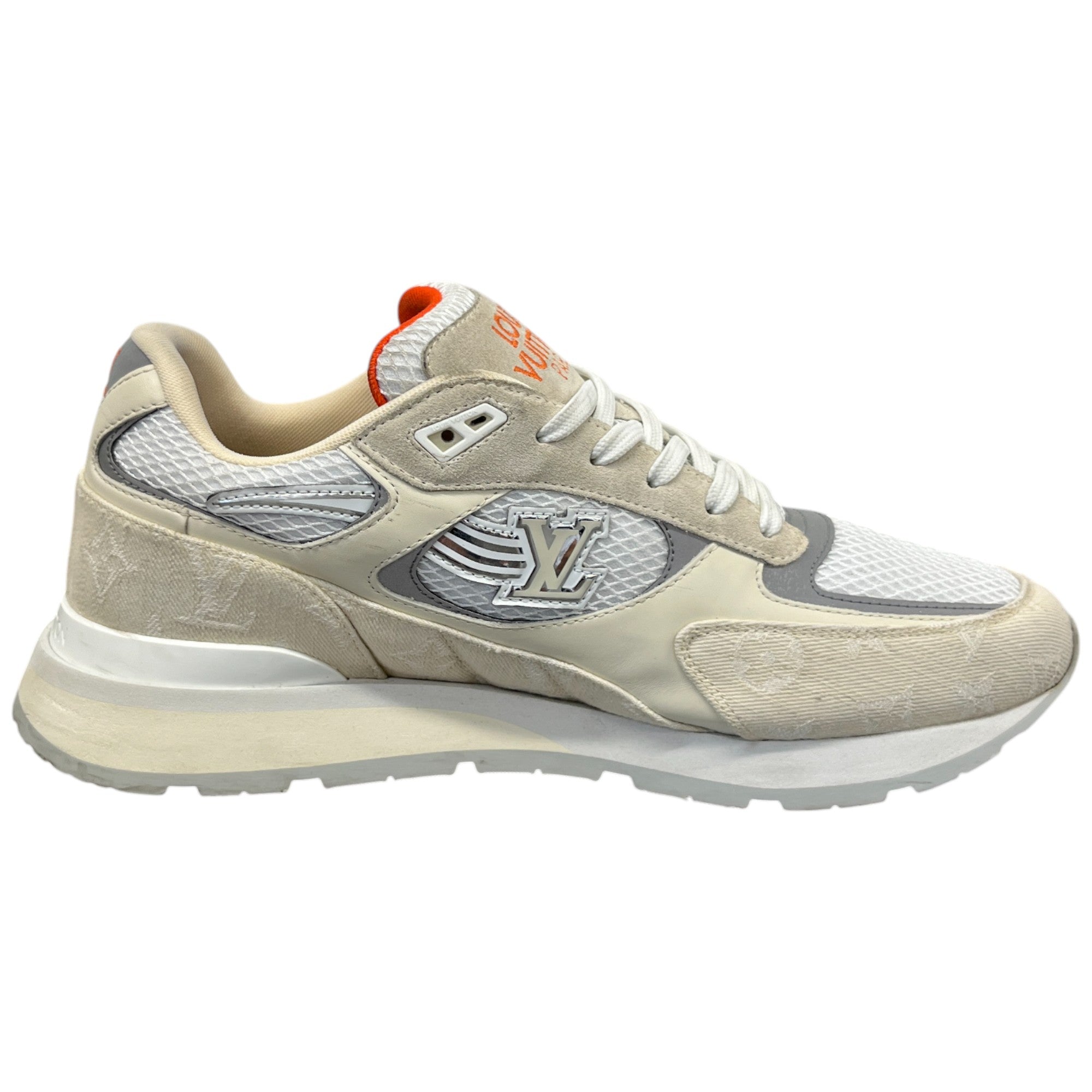 Men's Run Away Low Trainers Cream Size EU 43.5 / UK 9.5