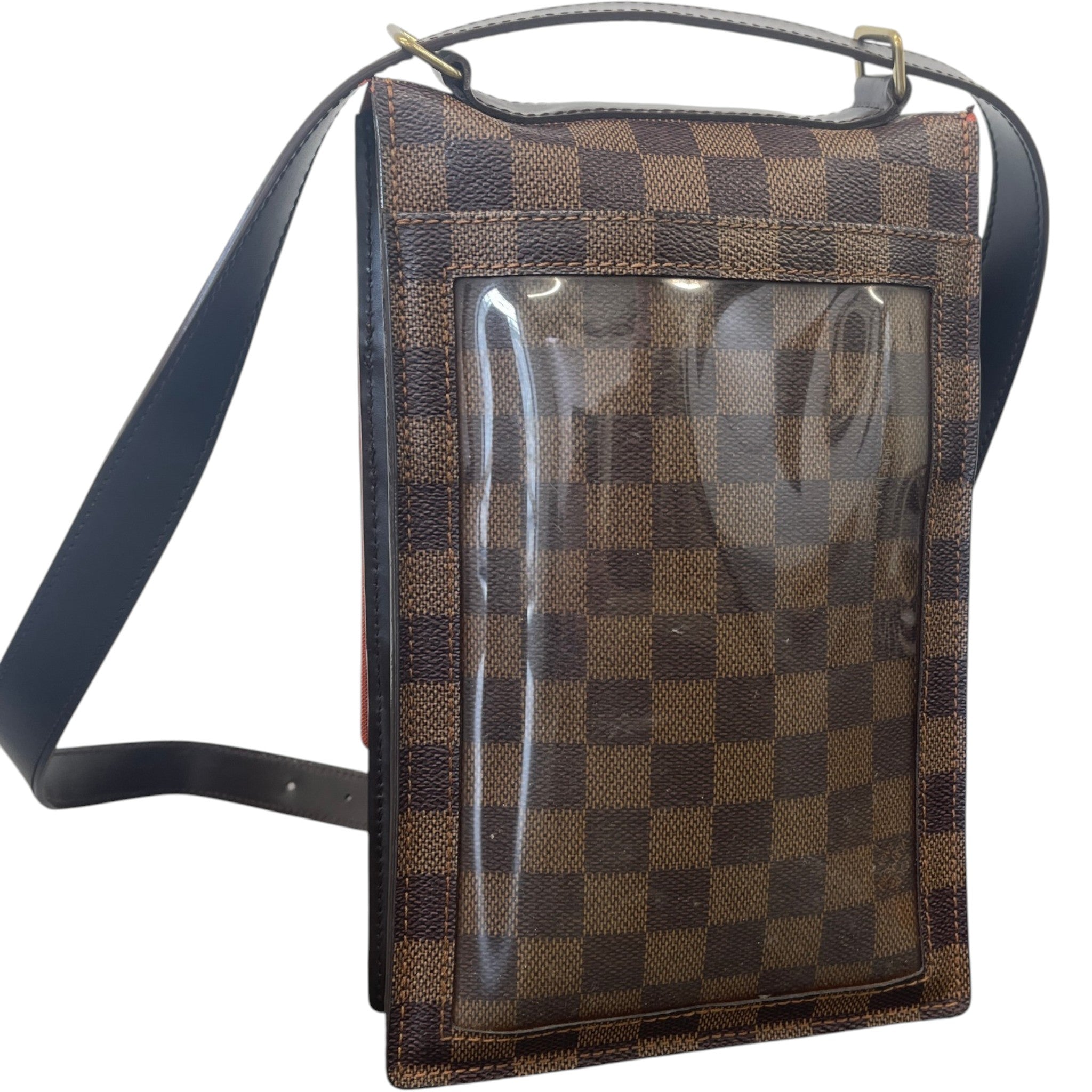 Men's Damier Ebene Portobello Messenger Bag Brown