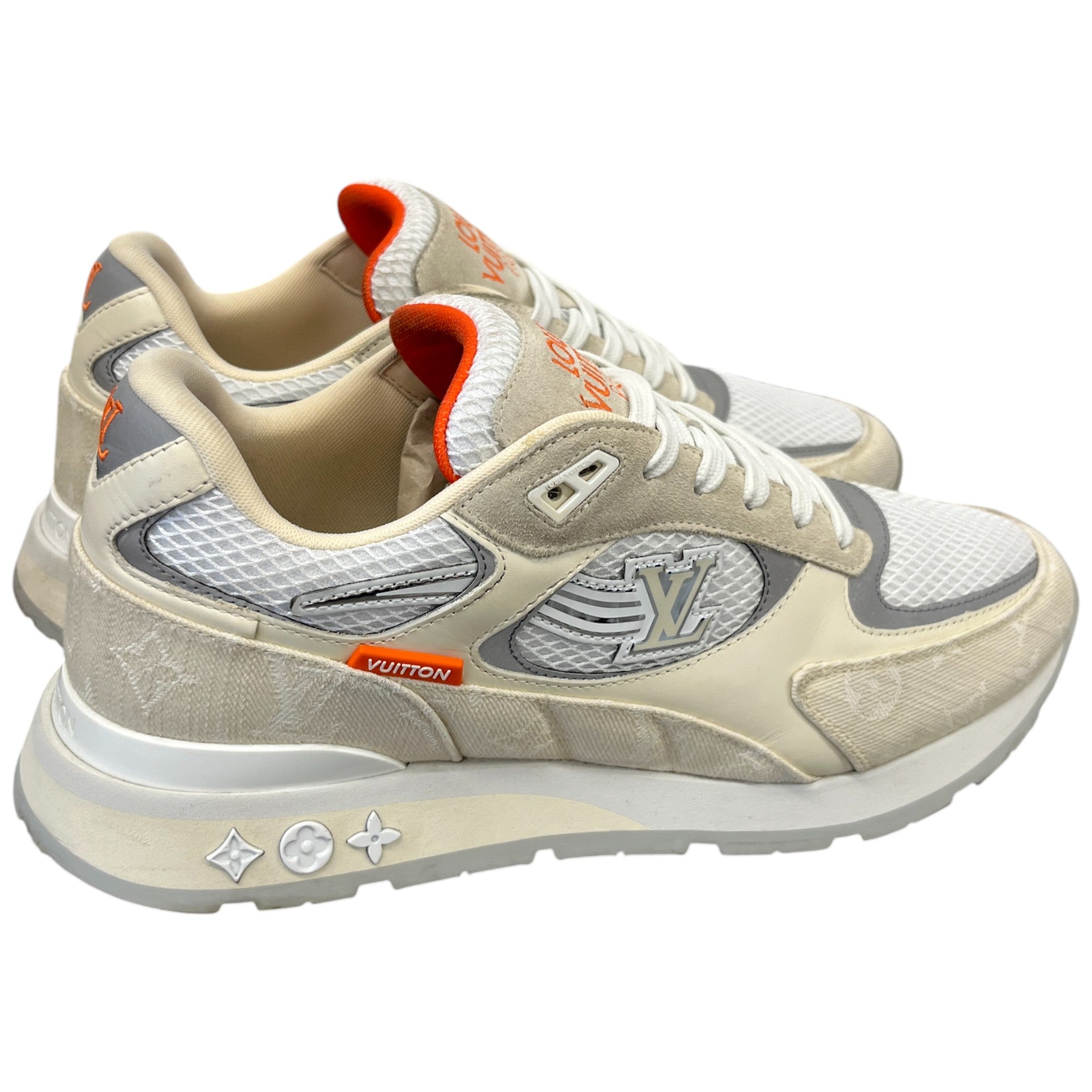 Men's Run Away Low Trainers Cream Size EU 43.5 / UK 9.5