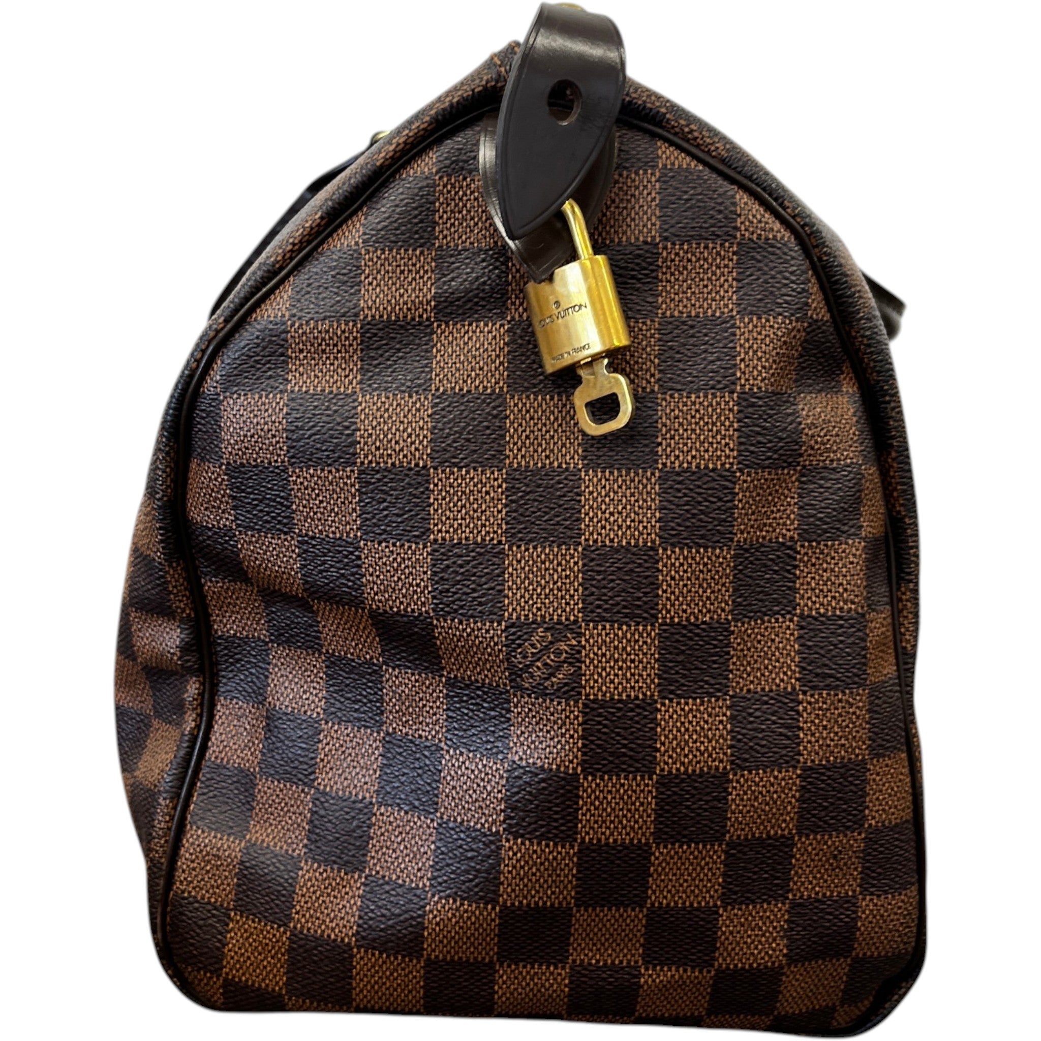 Women's Damier Ebene Speedy 35 Bag Brown