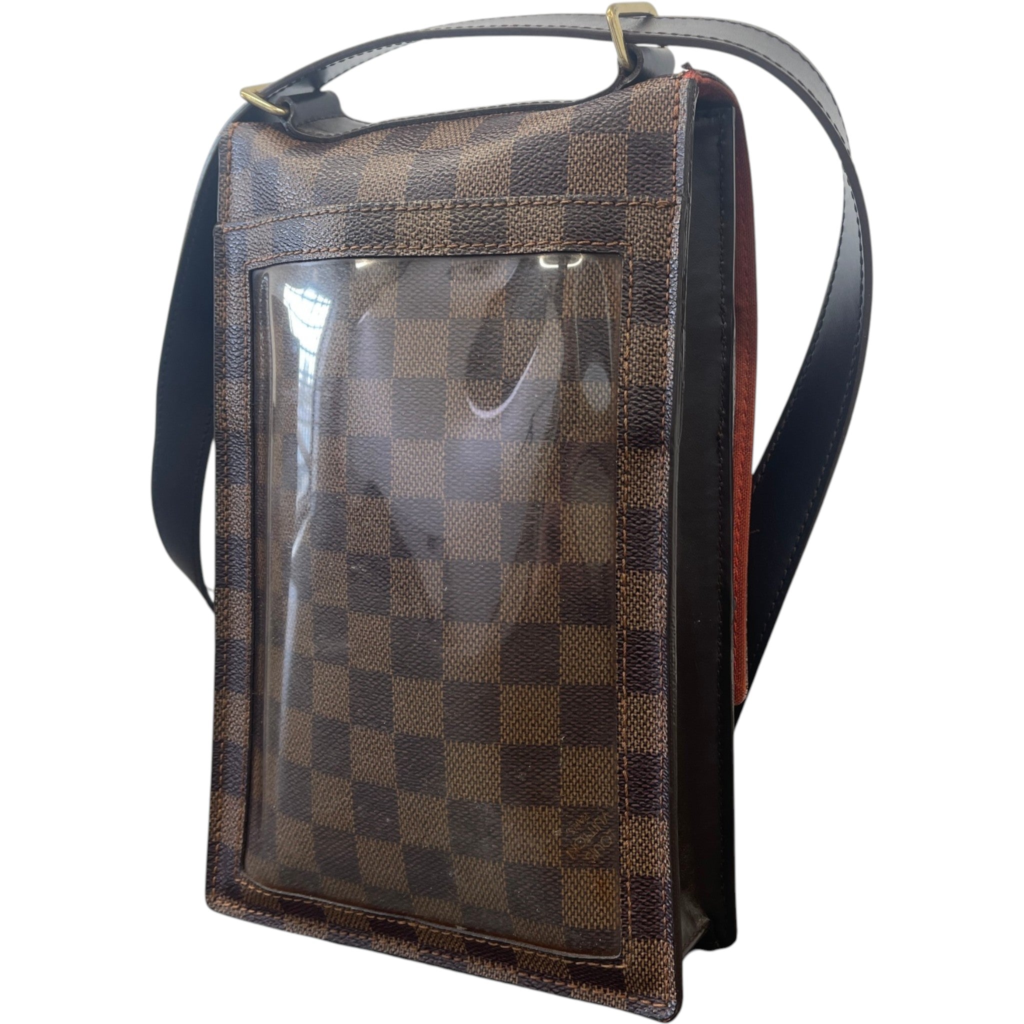 Men's Damier Ebene Portobello Messenger Bag Brown