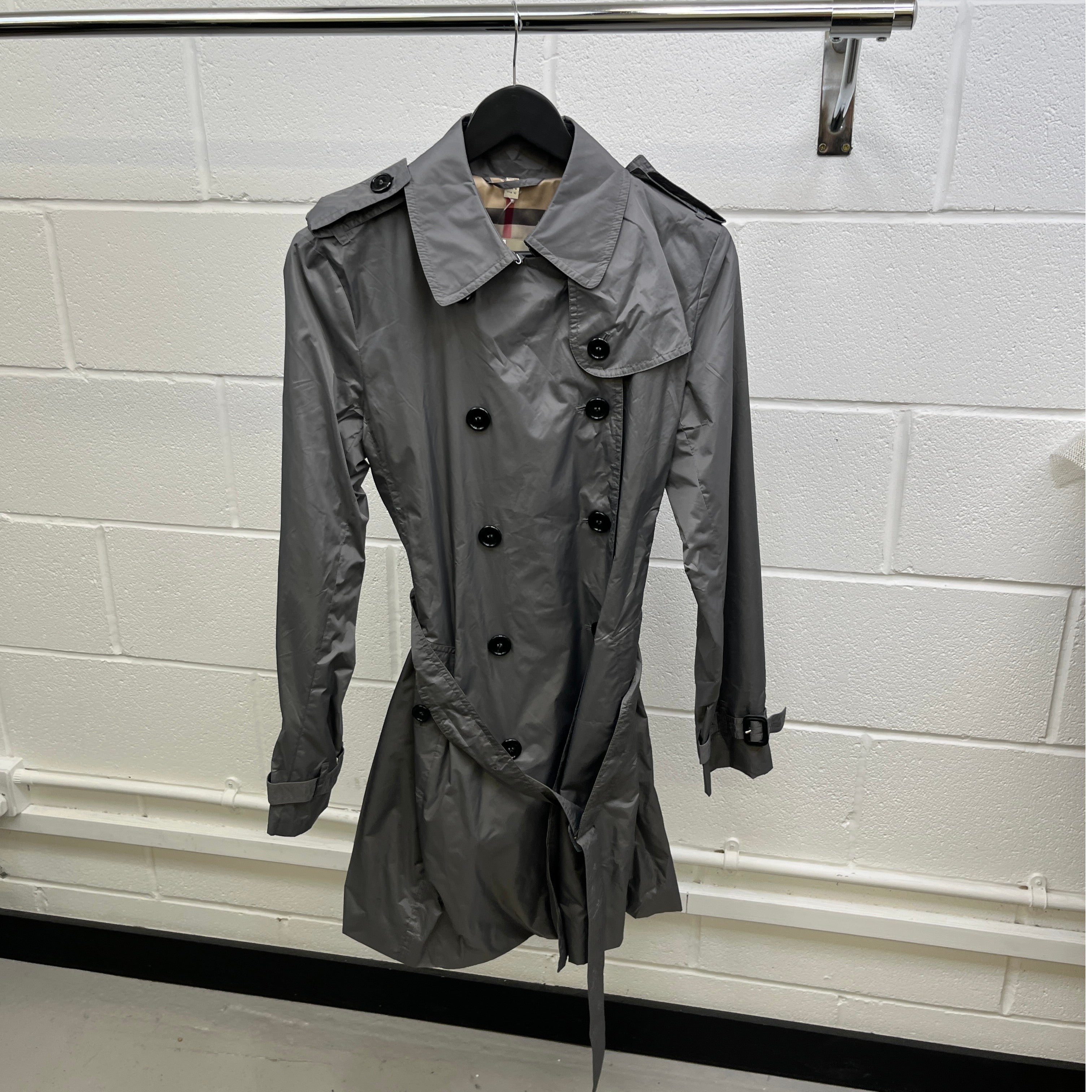 Women's Trench Jacket Grey Size IT 42 / UK 10