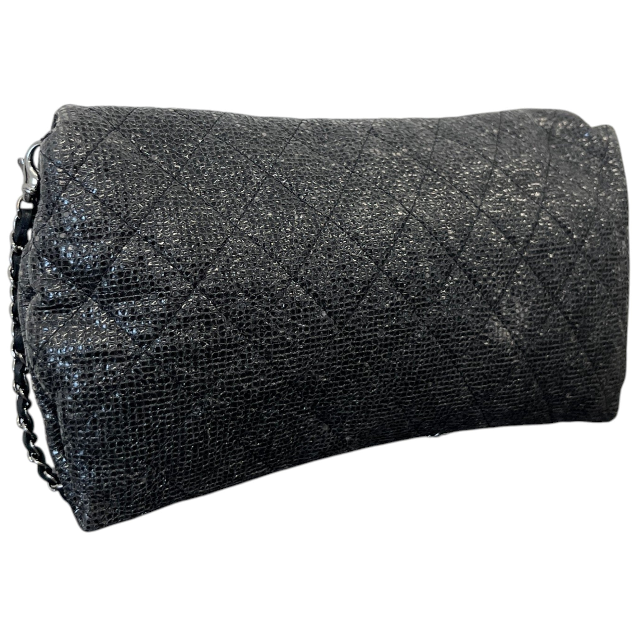 Women's Limited Edition Iridescent Wallet On Chain Bag Black