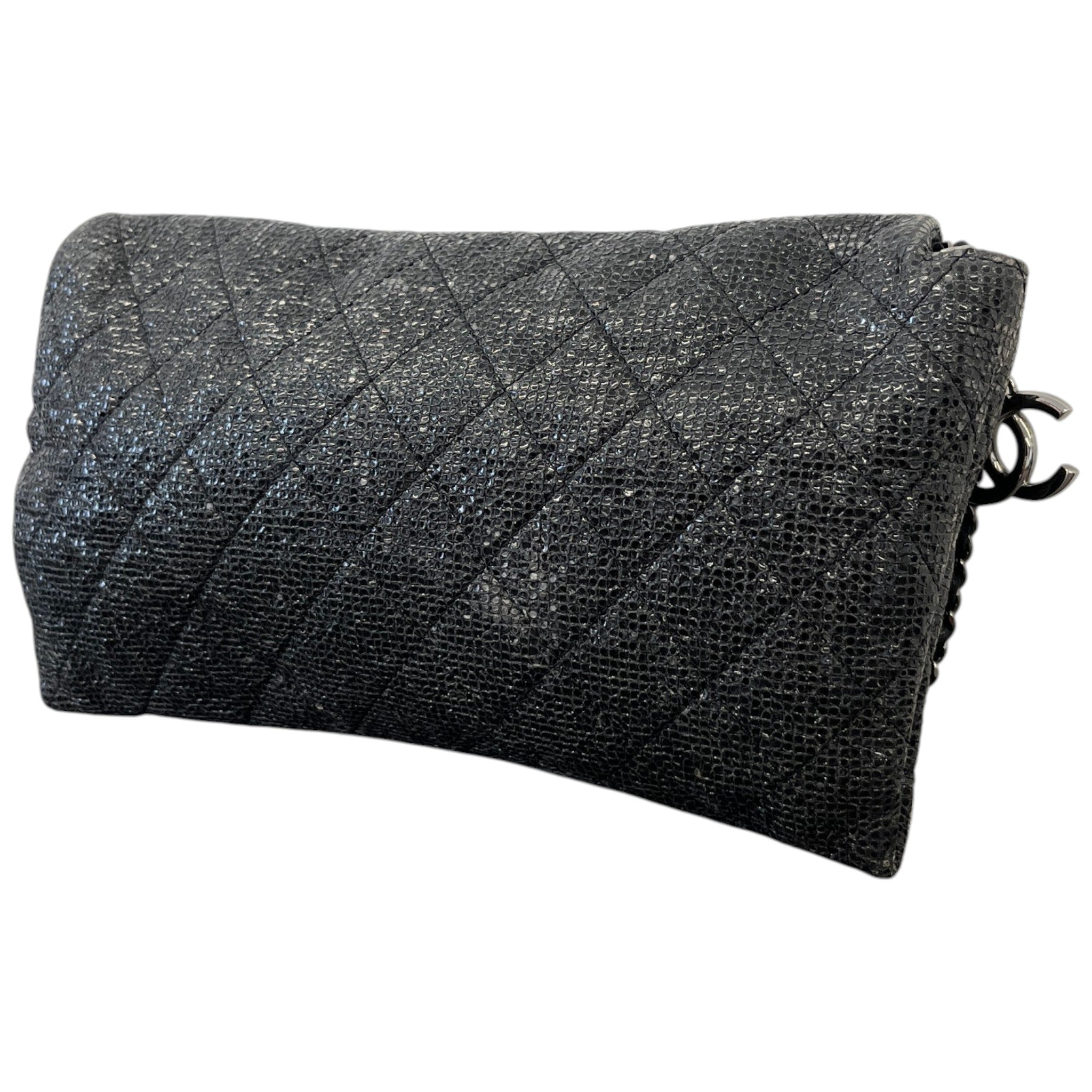 Women's Limited Edition Iridescent Wallet On Chain Bag Black