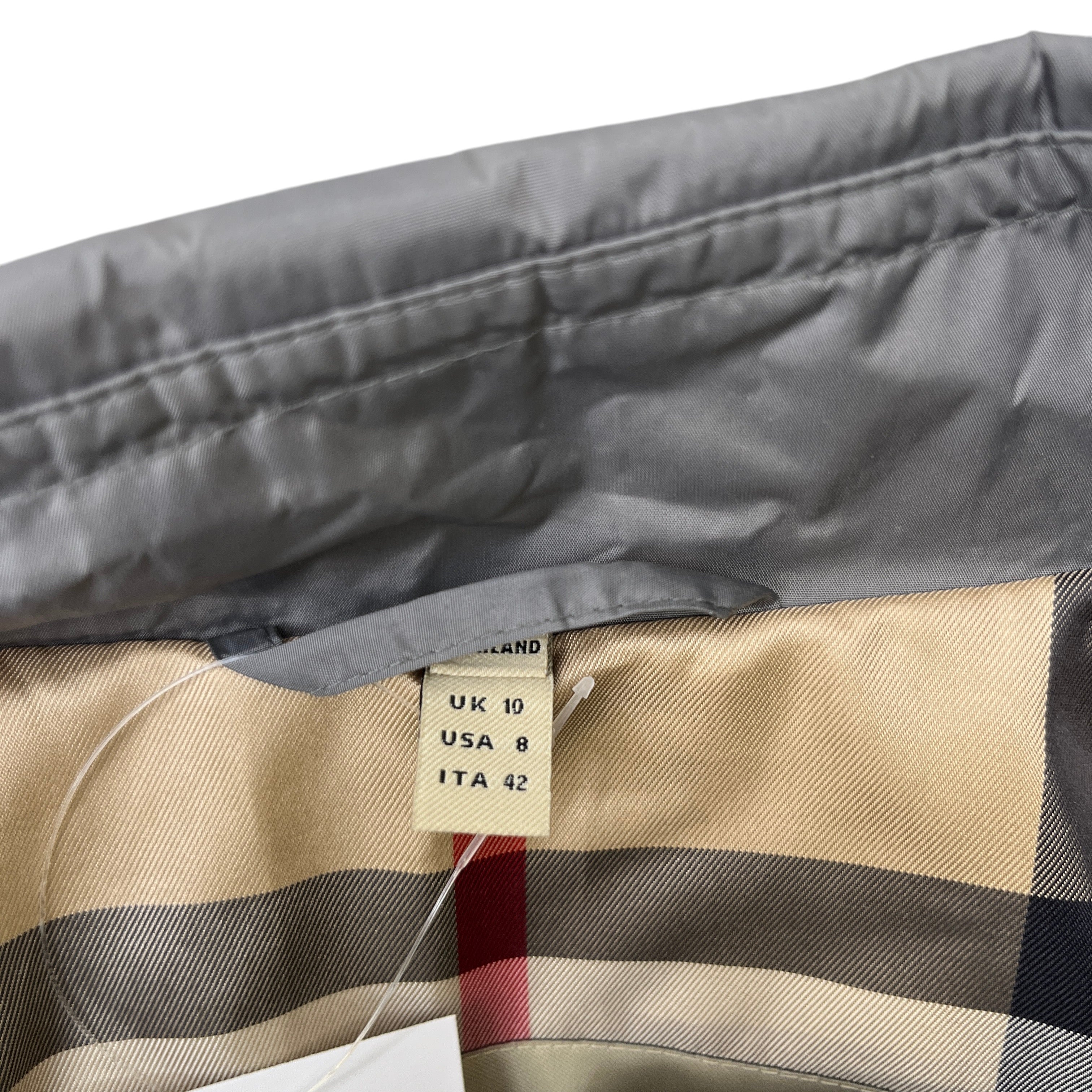 Women's Trench Jacket Grey Size IT 42 / UK 10