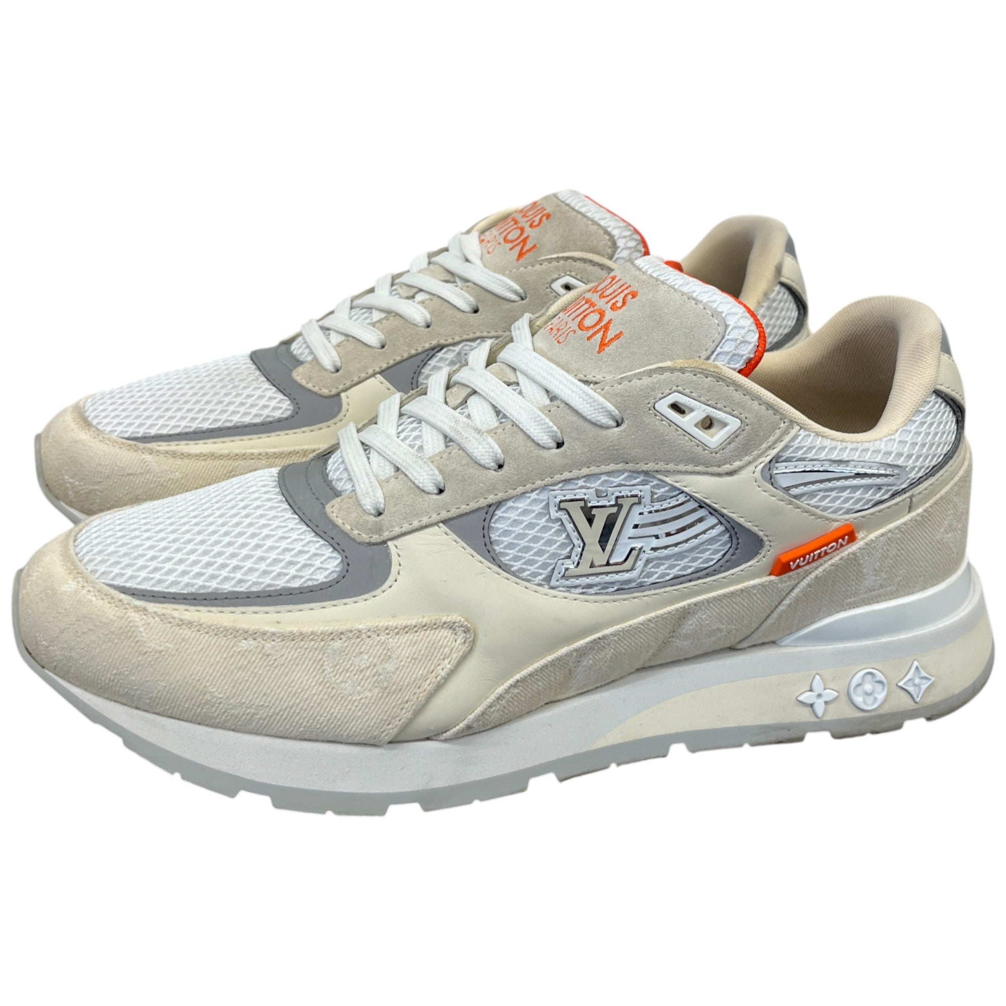 Men's Run Away Low Trainers Cream Size EU 43.5 / UK 9.5